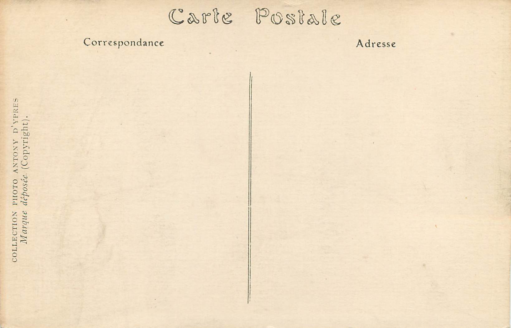 CPA Ypres Porte de Lille Militaria — Rückseite
