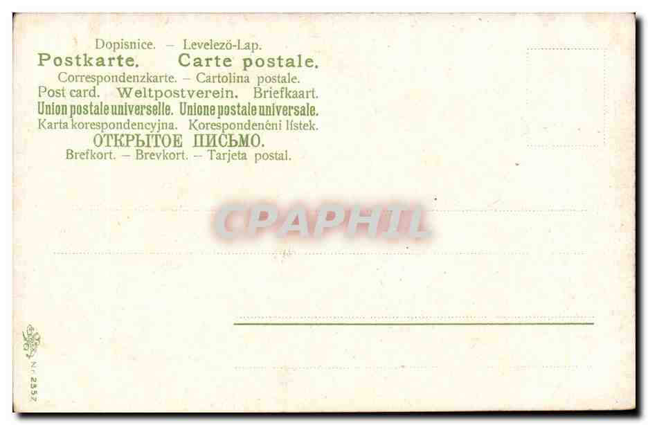 CPA Peinture Champ  — Rückseite