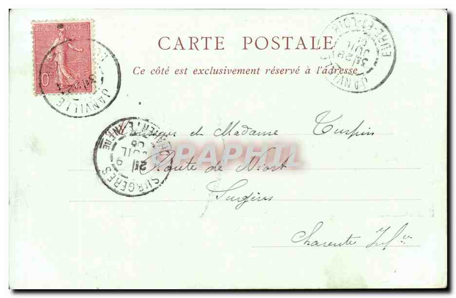 CPA Charles Jacque Troupeau de moutons dans un paysage — Rückseite