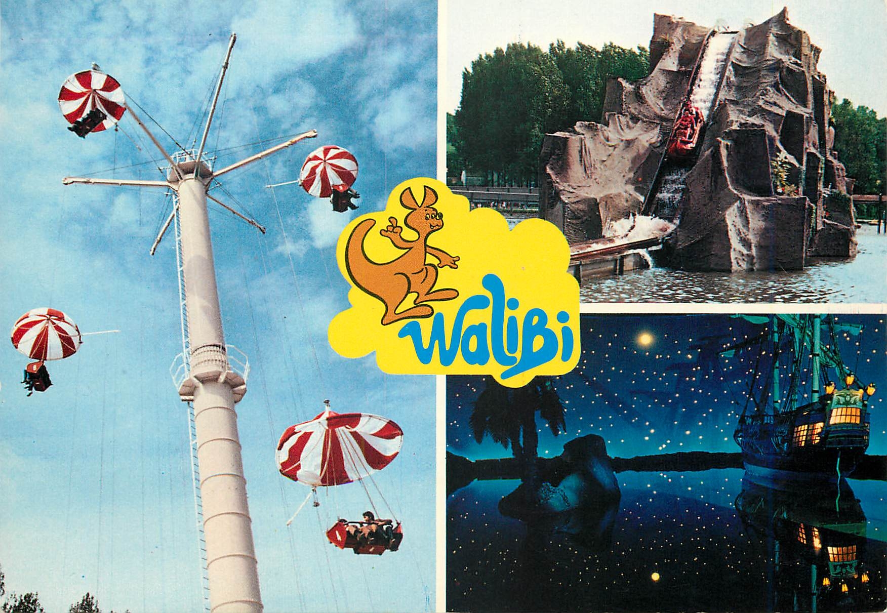 CPM Walibi la licorne de eenhoorn la riviere sauvage de wilde rivier Kangourou