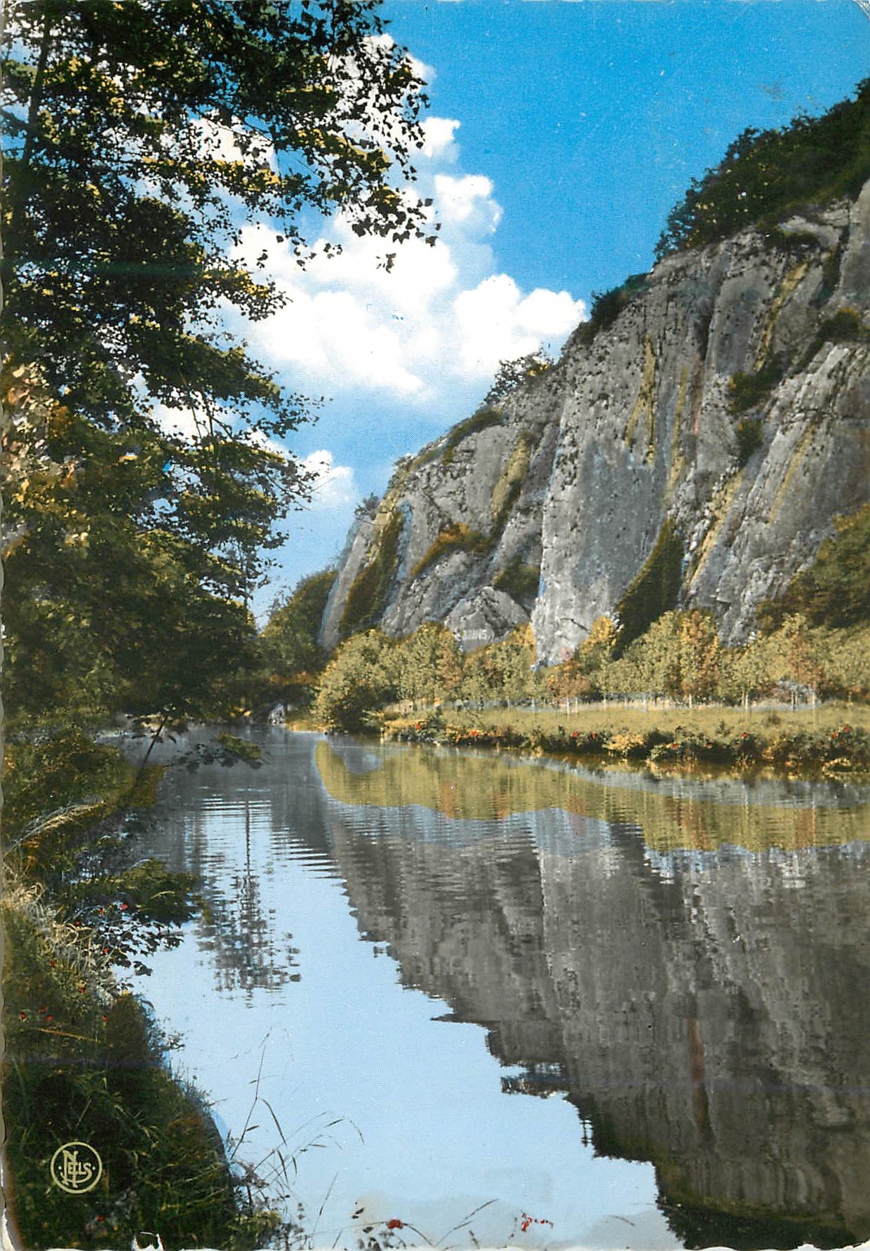CPA Hotteon sur ourthe les rochers et les bains