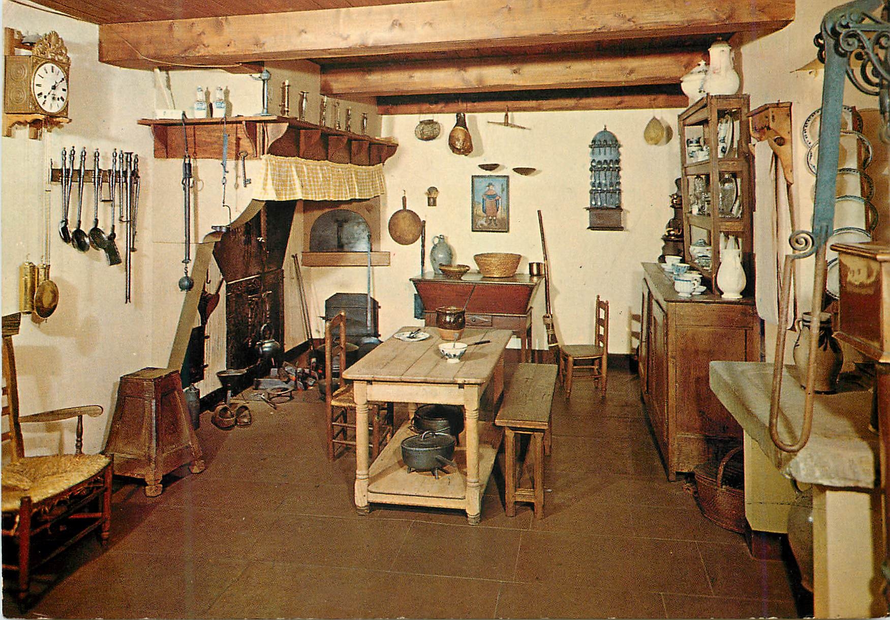 CPA Ardennes pittoresques cuisines gaumaise Musee Gaumais Virton