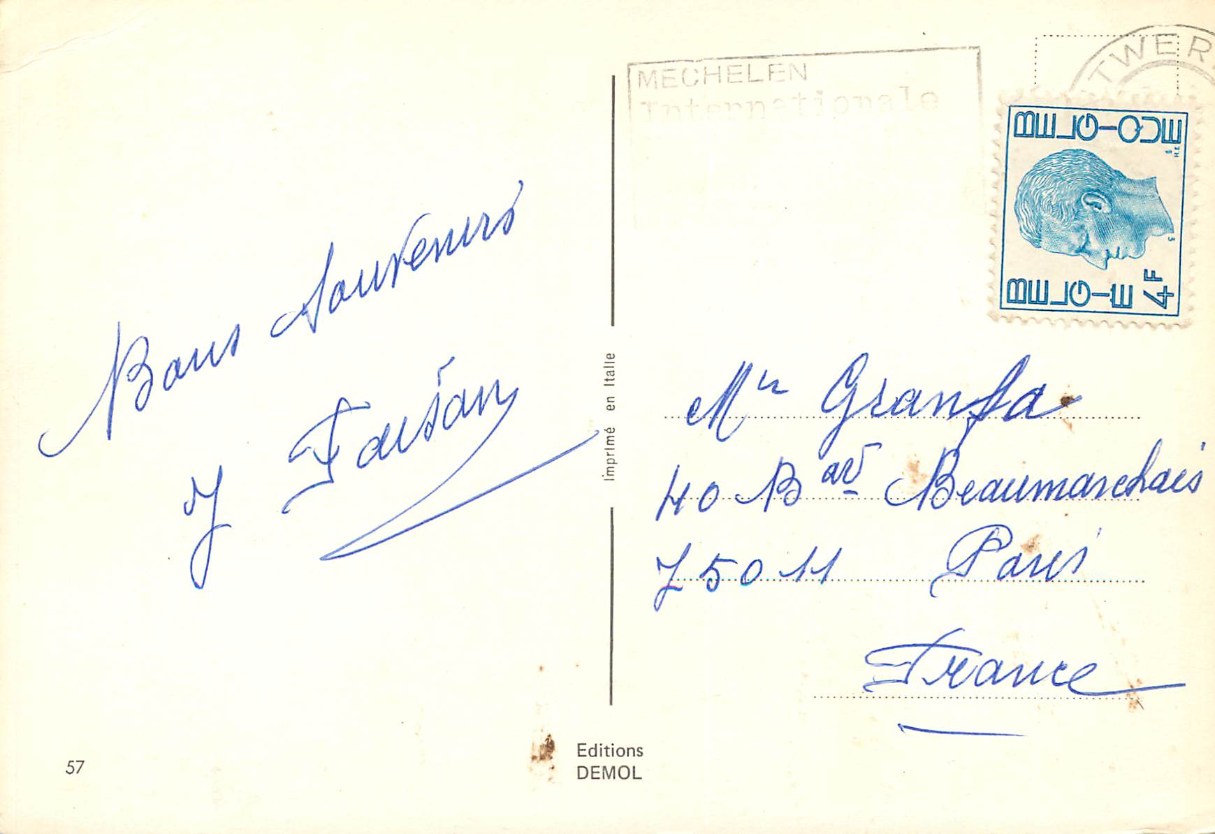 CPM Antwerpen — Rückseite