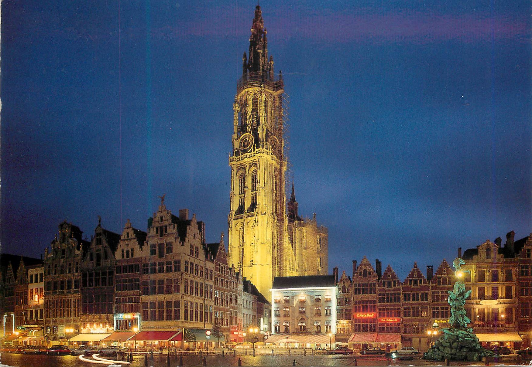 CPM Antwerpen grand place et cathedrale