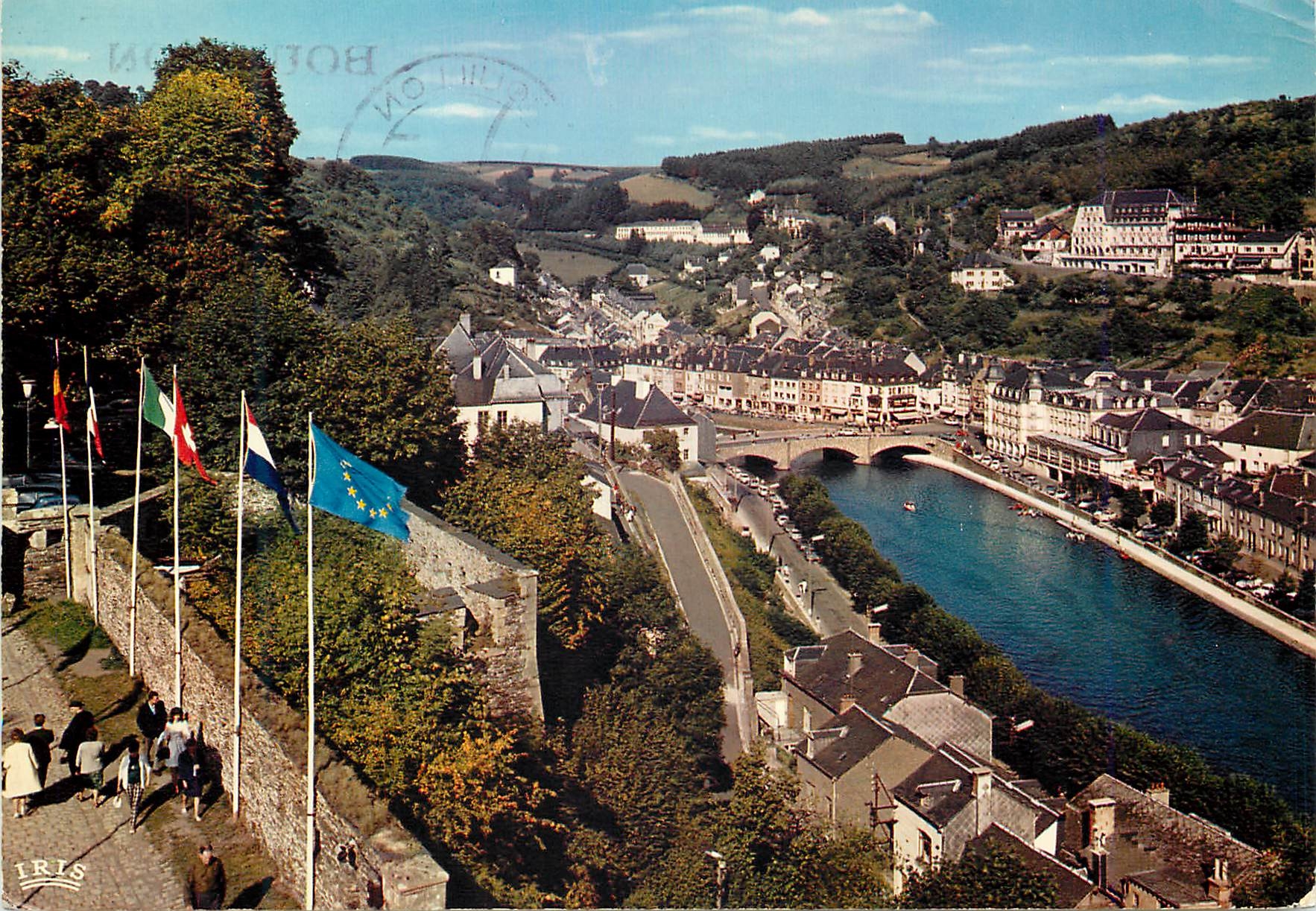 CPM Bouillon pont de liege vu du chateau fort