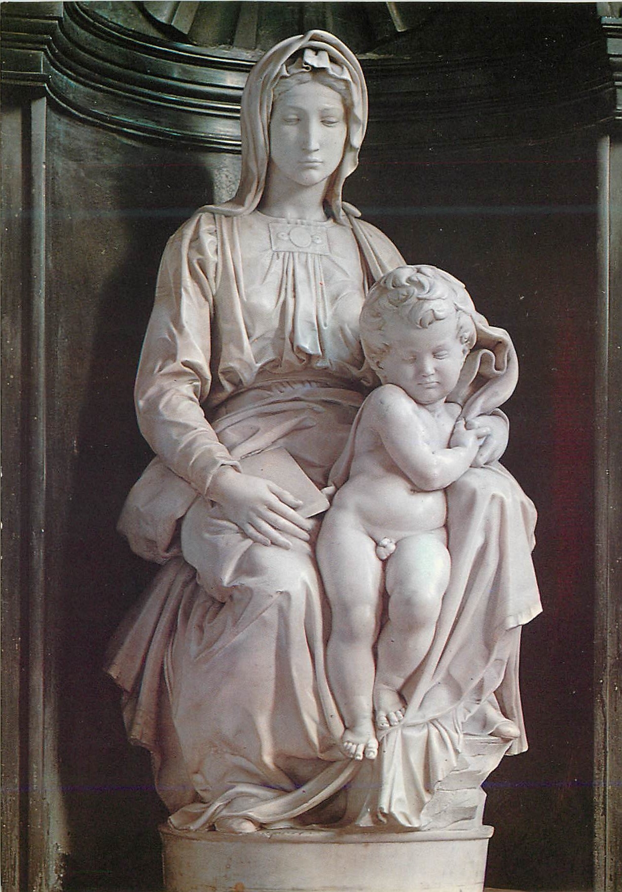 CPM Brugge eglise N D la madone avec l'enfant Michel anfelo (1501) Jesus