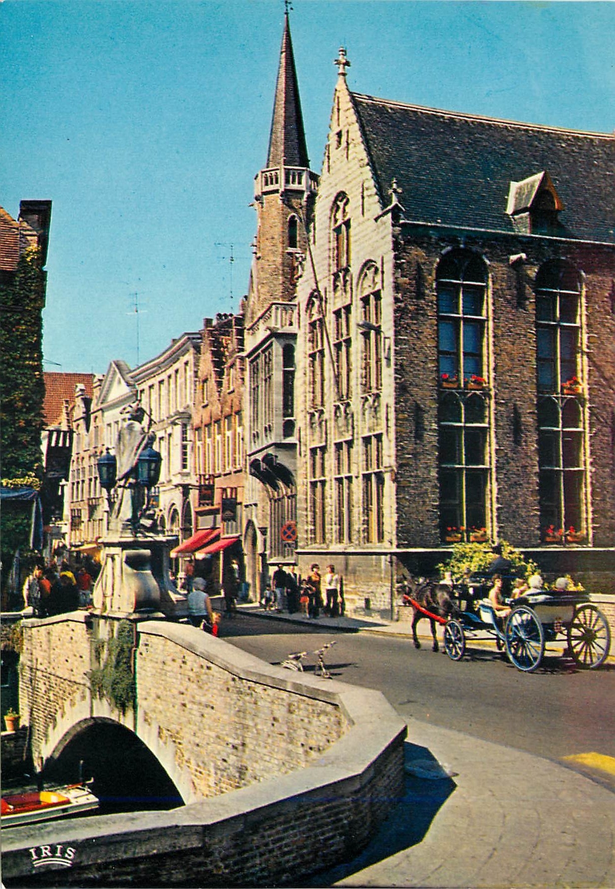 CPM Brugge dijver en brug van St Jan nepomucenus