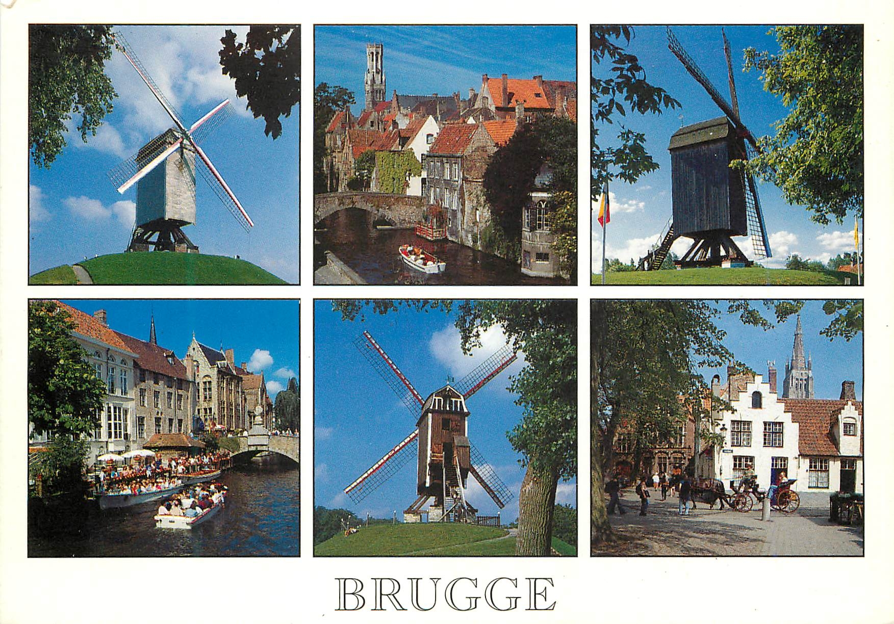 CPM Brugge un bonjour Moulin a vent