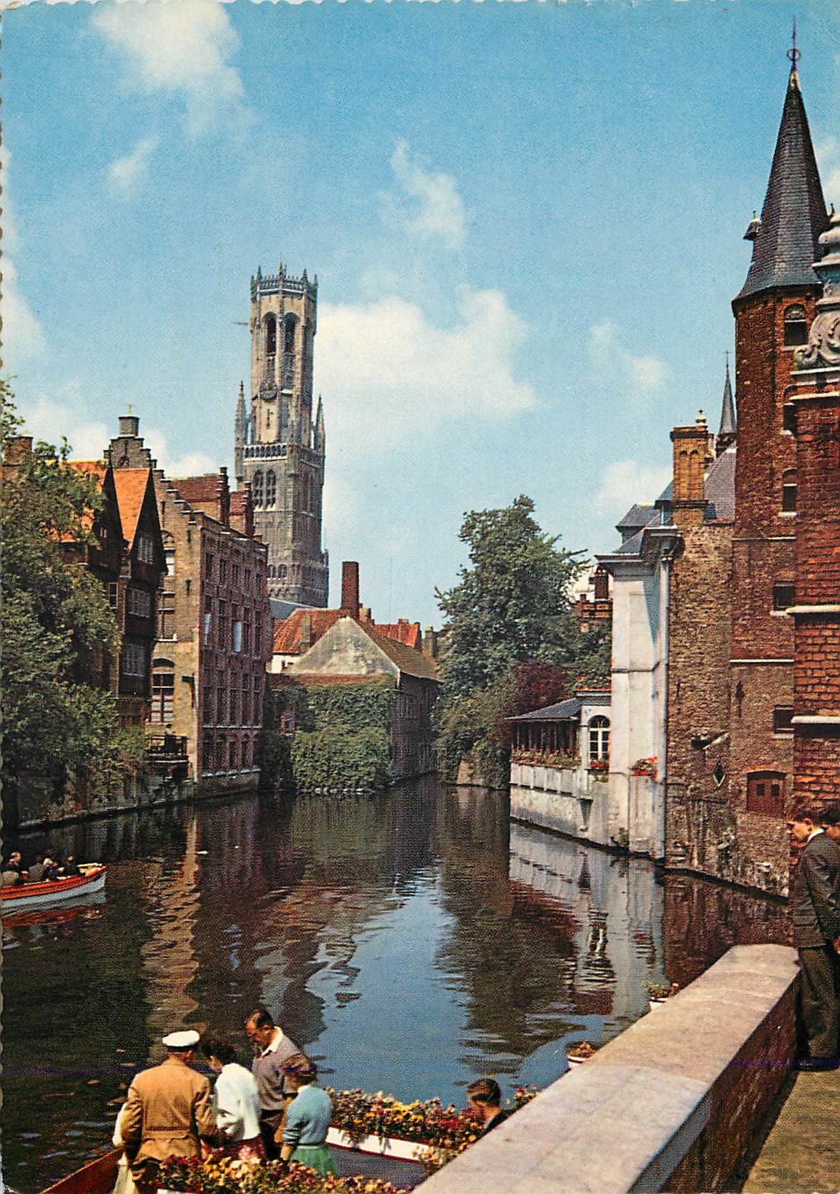 CPM Brugge quai du rosaire et beffroi