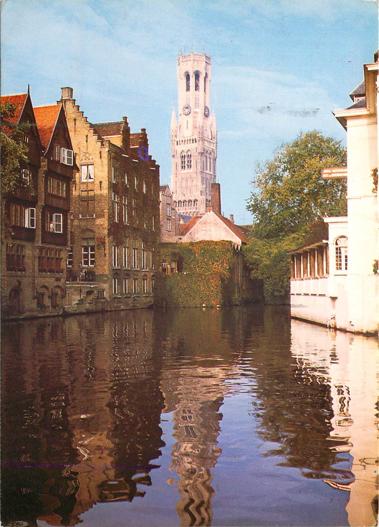 CPM Brugge la rozenthedkaa avec le beffroi