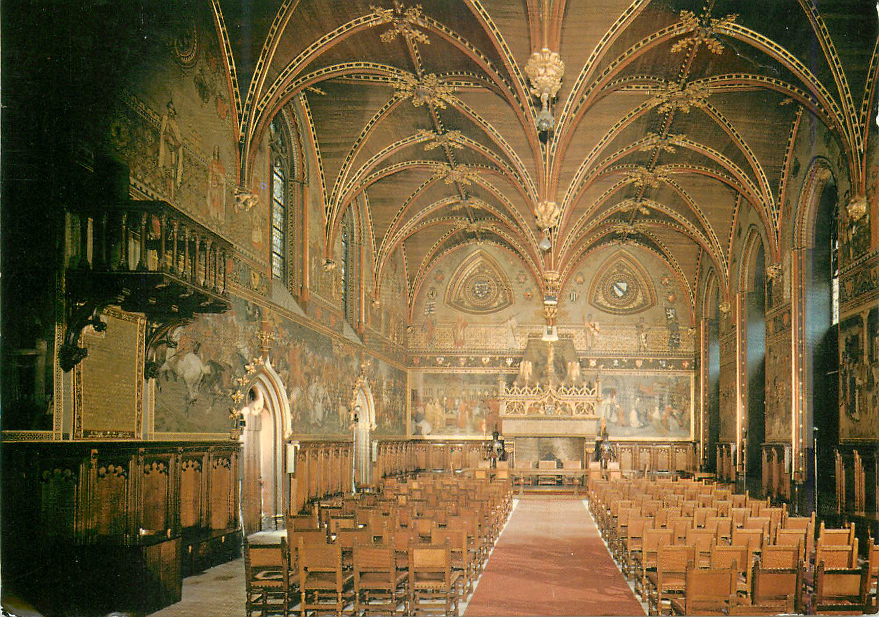 CPM Brugge hotel de ville salle gothique
