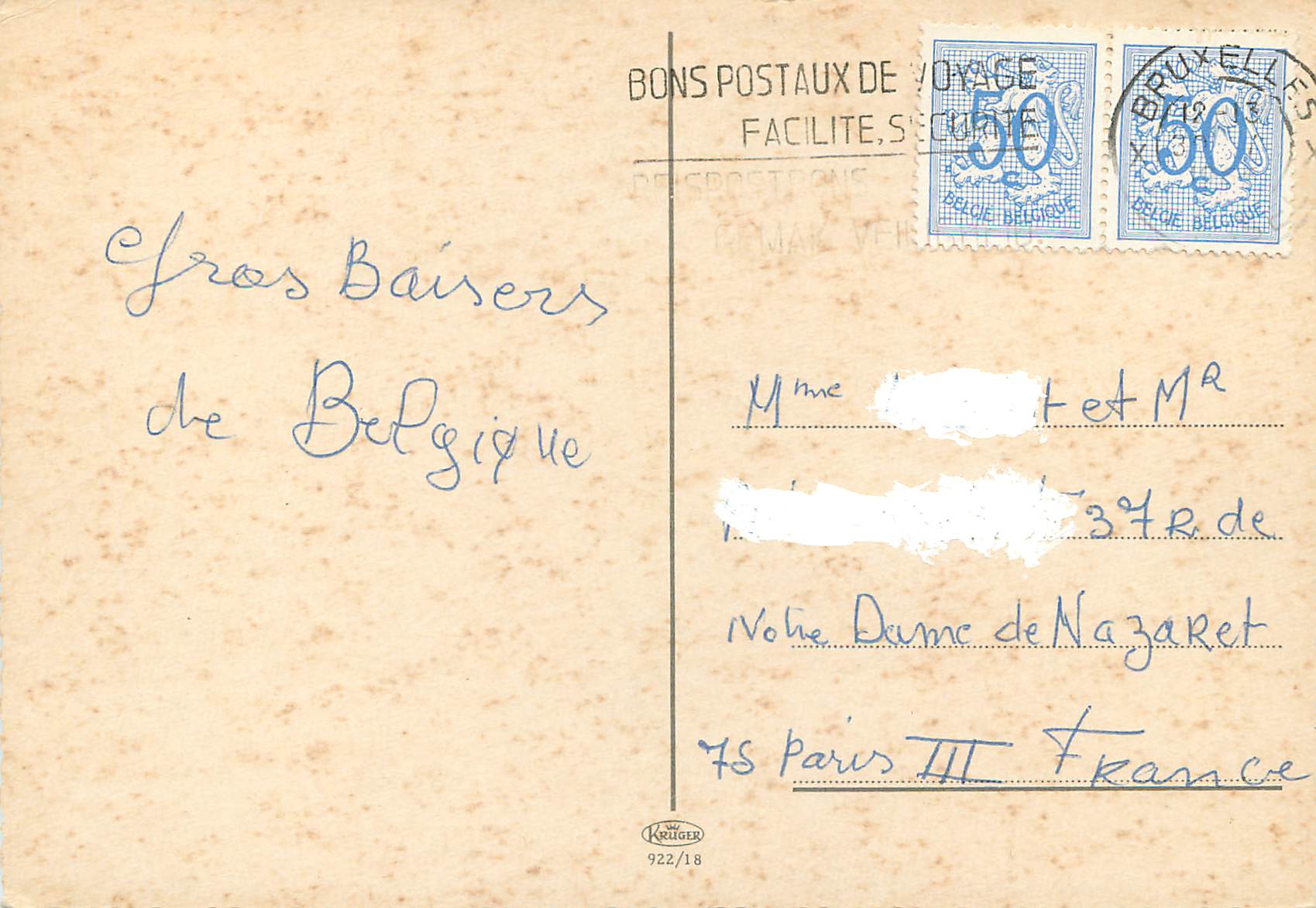CPM Bruxelles — Verso