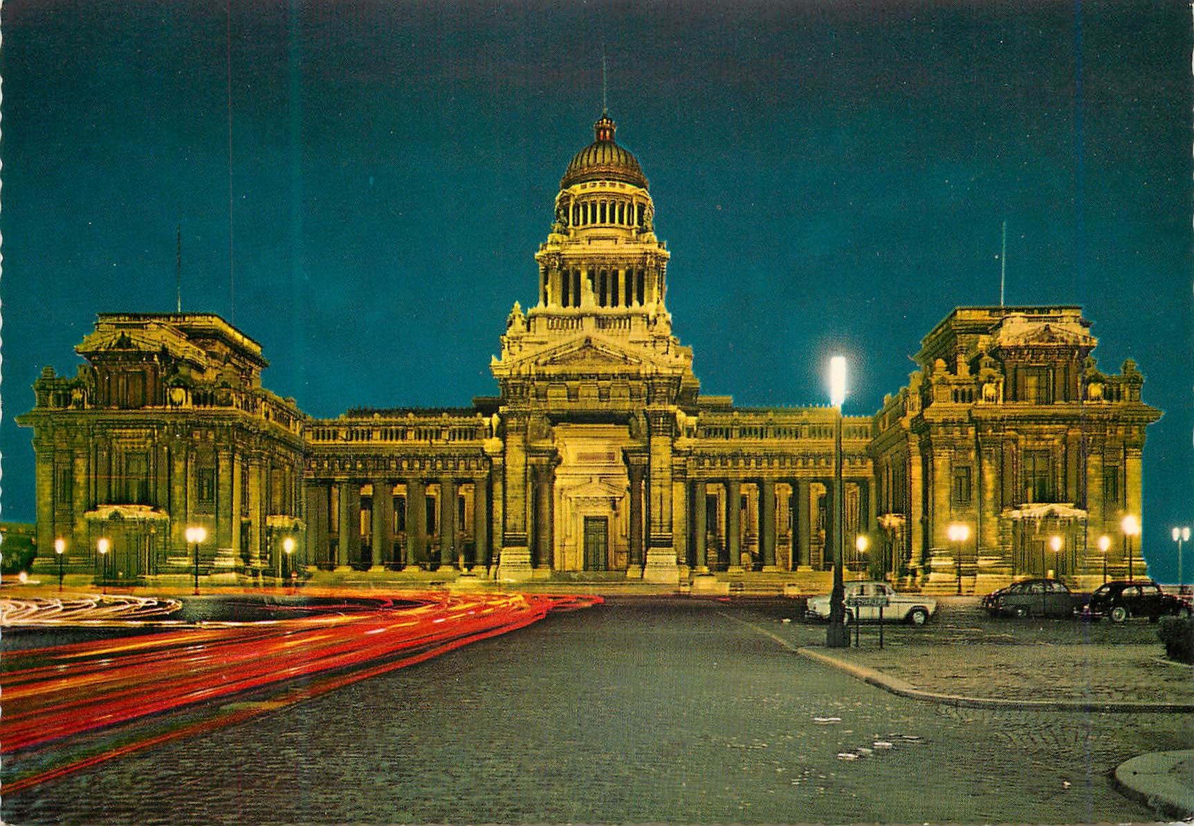 CPM Bruxelles palais de justice la nuit