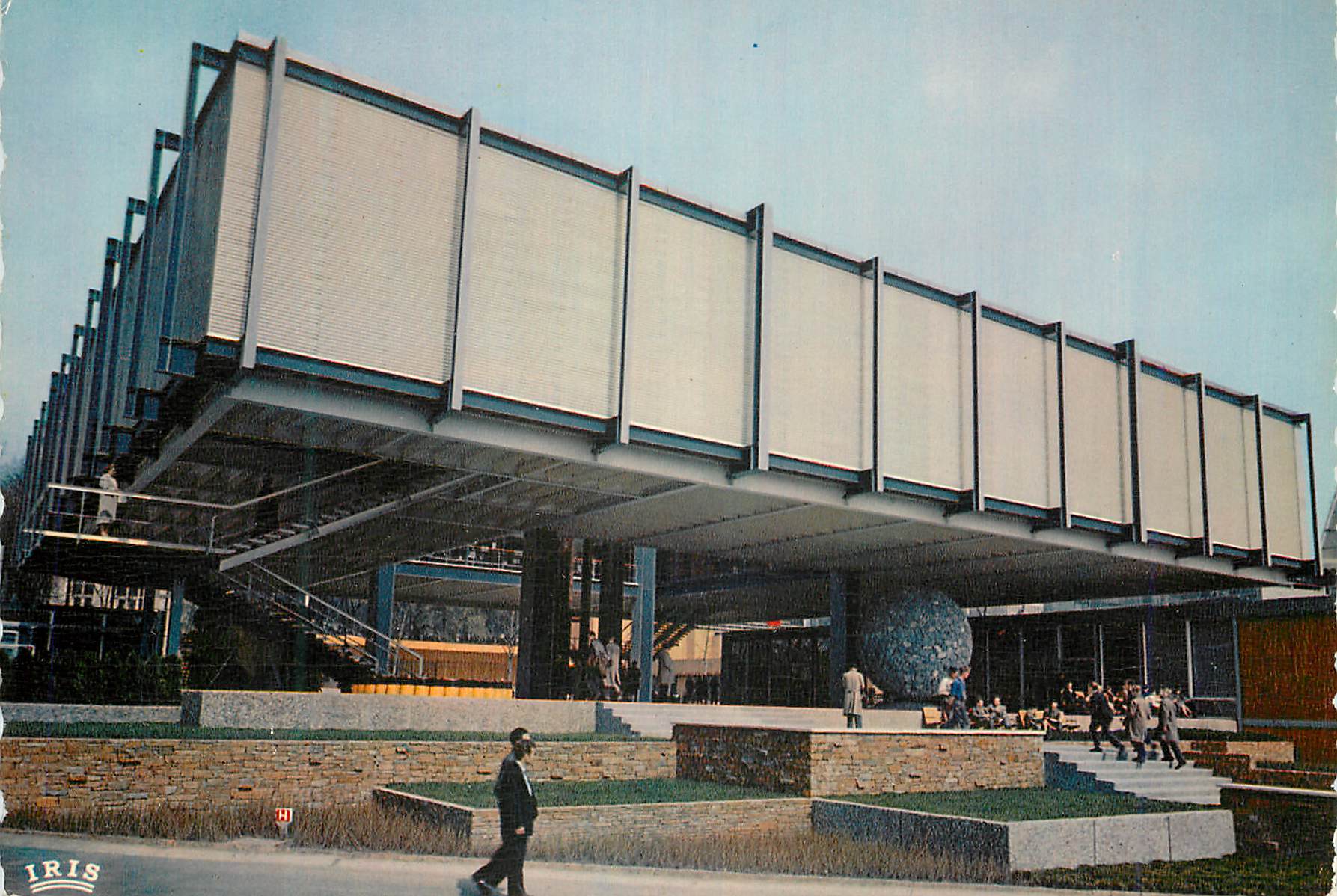 CPM Pavillon universele et internationale de Bruxelles 1958 Pavillon de l'Autriche