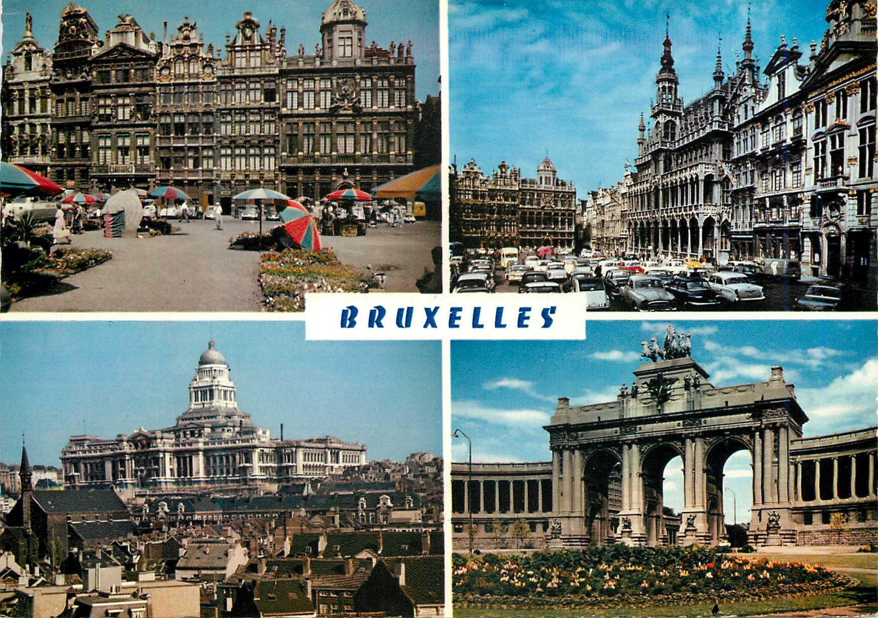 CPM Bruxelles grand place palais de justice cinquantenaire