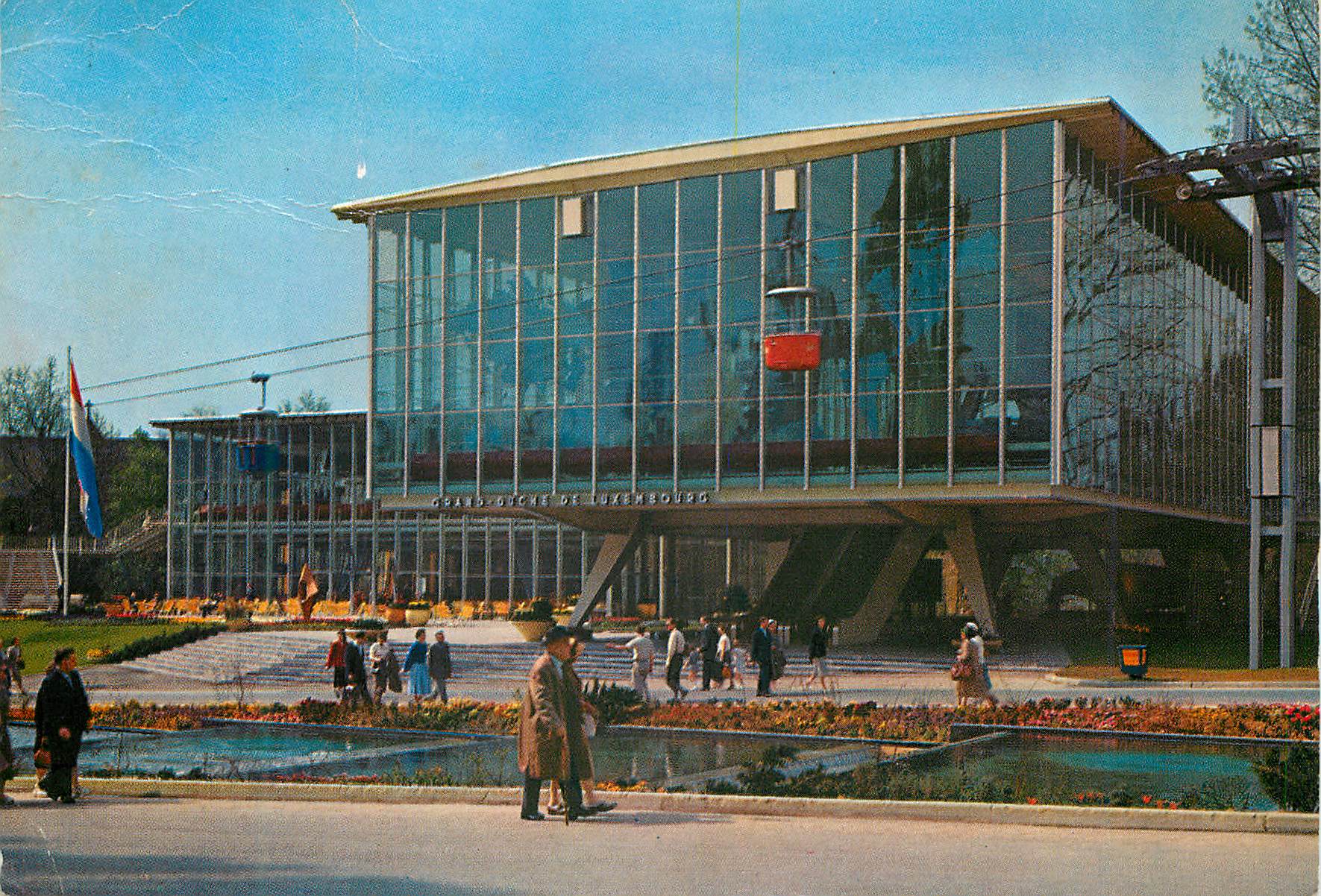 CPM le pavillon du Luxembourg Exposition universelle de Bruxelles 1958