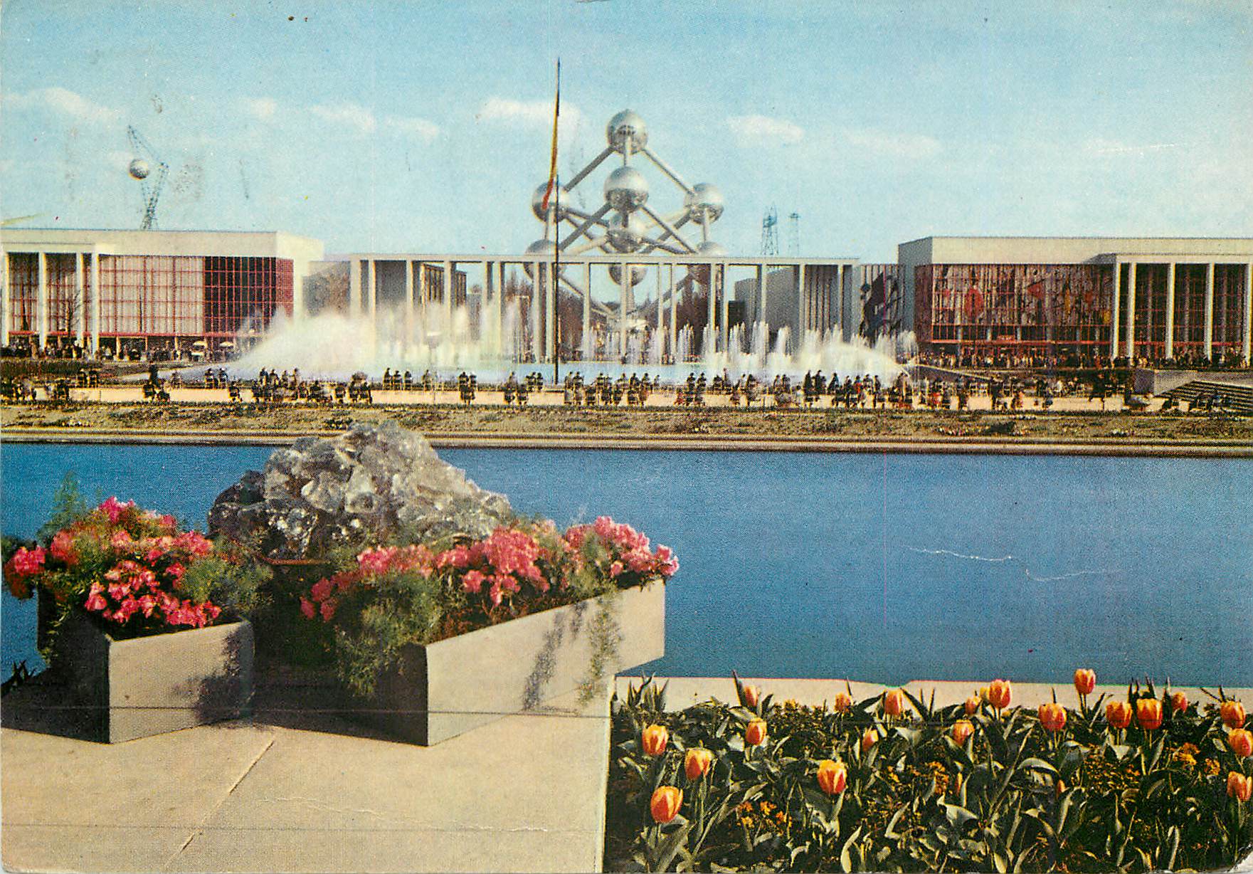 CPM Bruxelles portique de belgique Exposition universelle de Bruxelles 1958