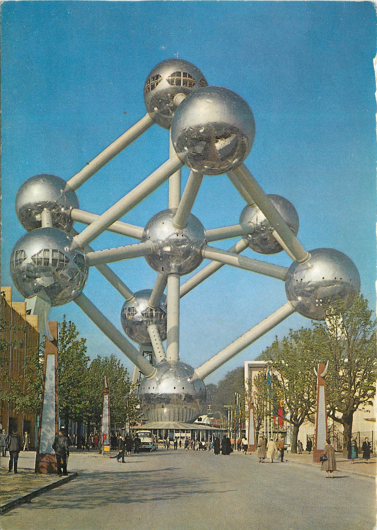 CPM Bruxelles l'atomium Exposition universelle de Bruxelles 1958