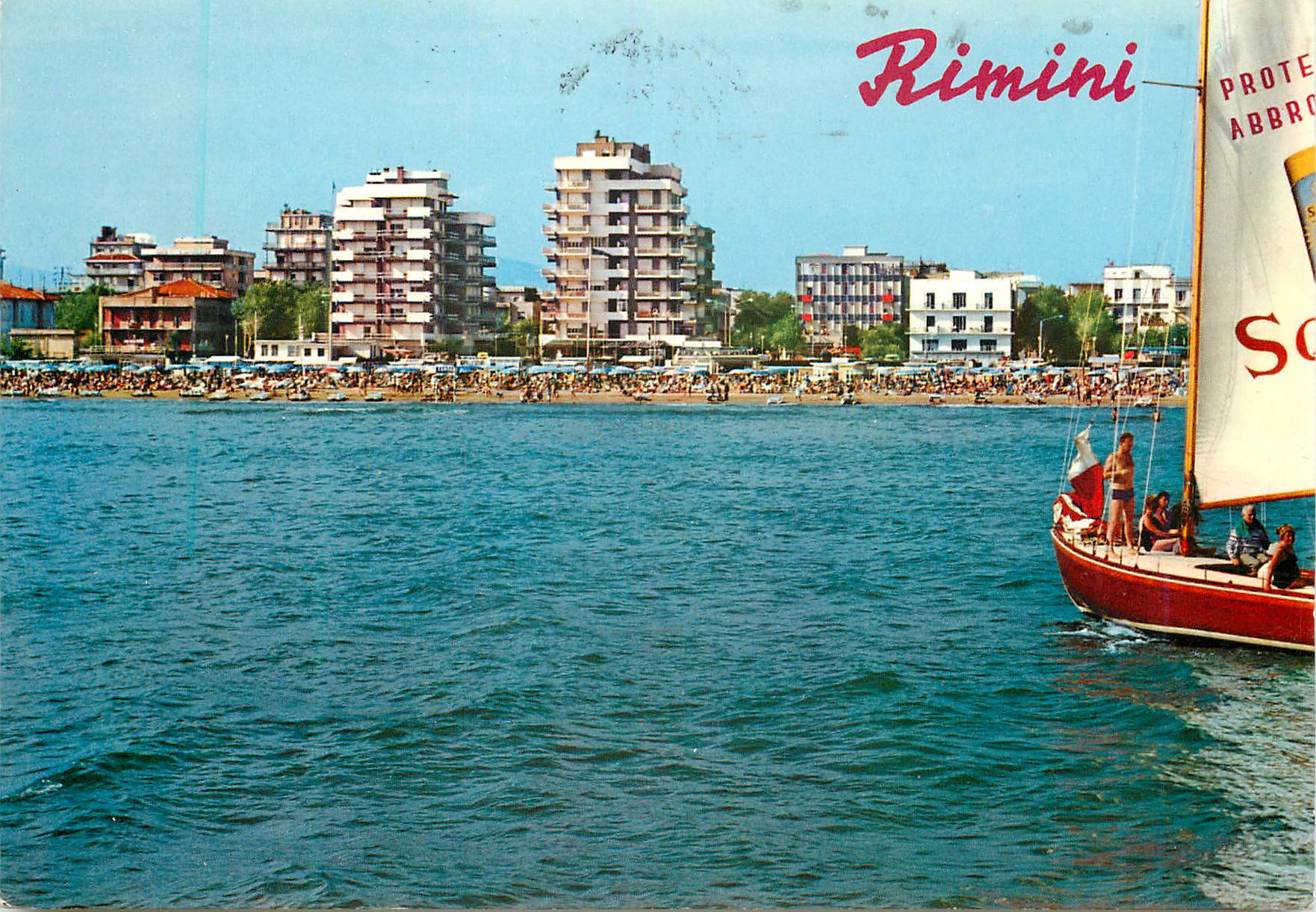 CPM Rimini hotels vue de la mer