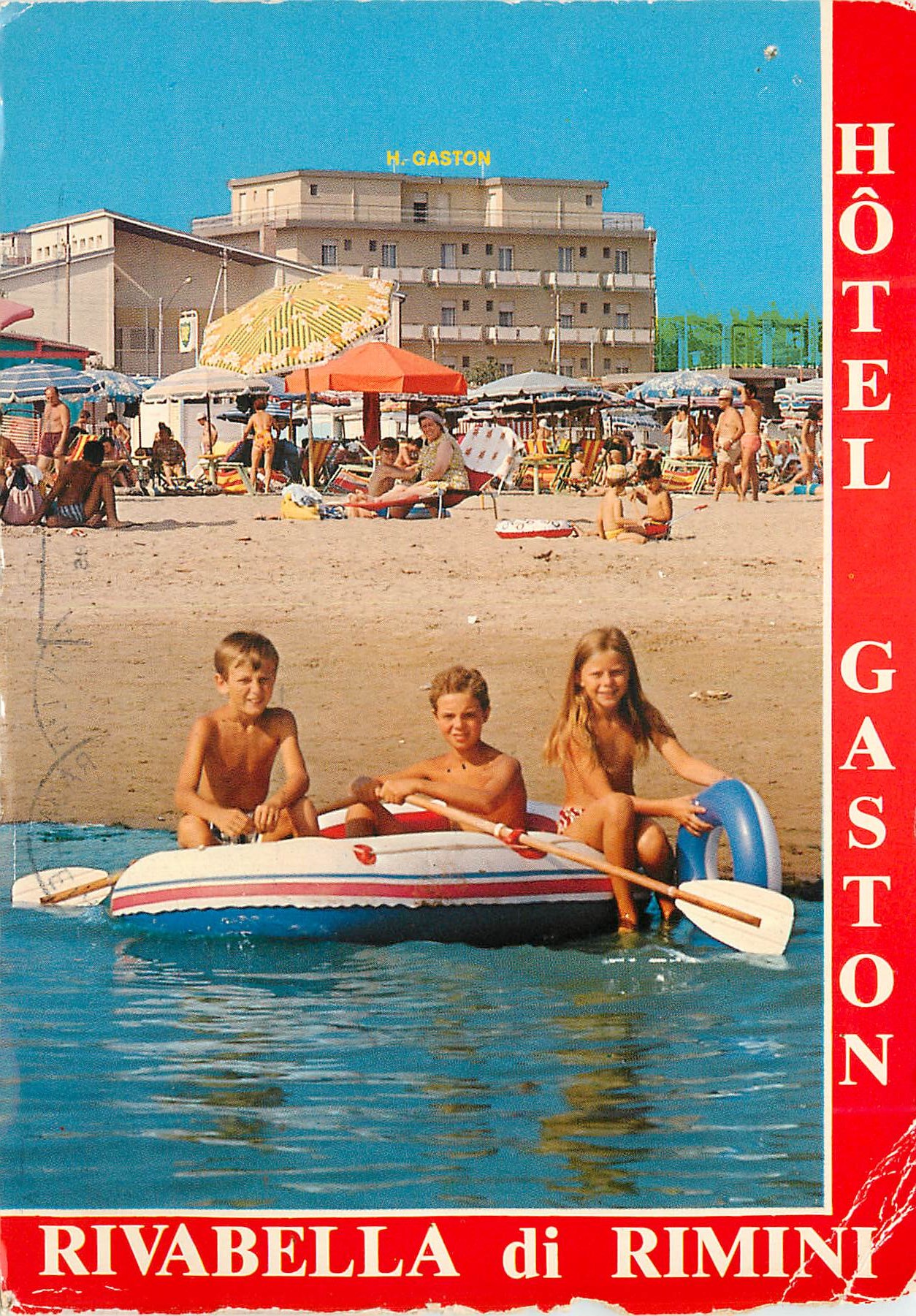 CPM Rimini via palmanova 11 Enfants Bateau