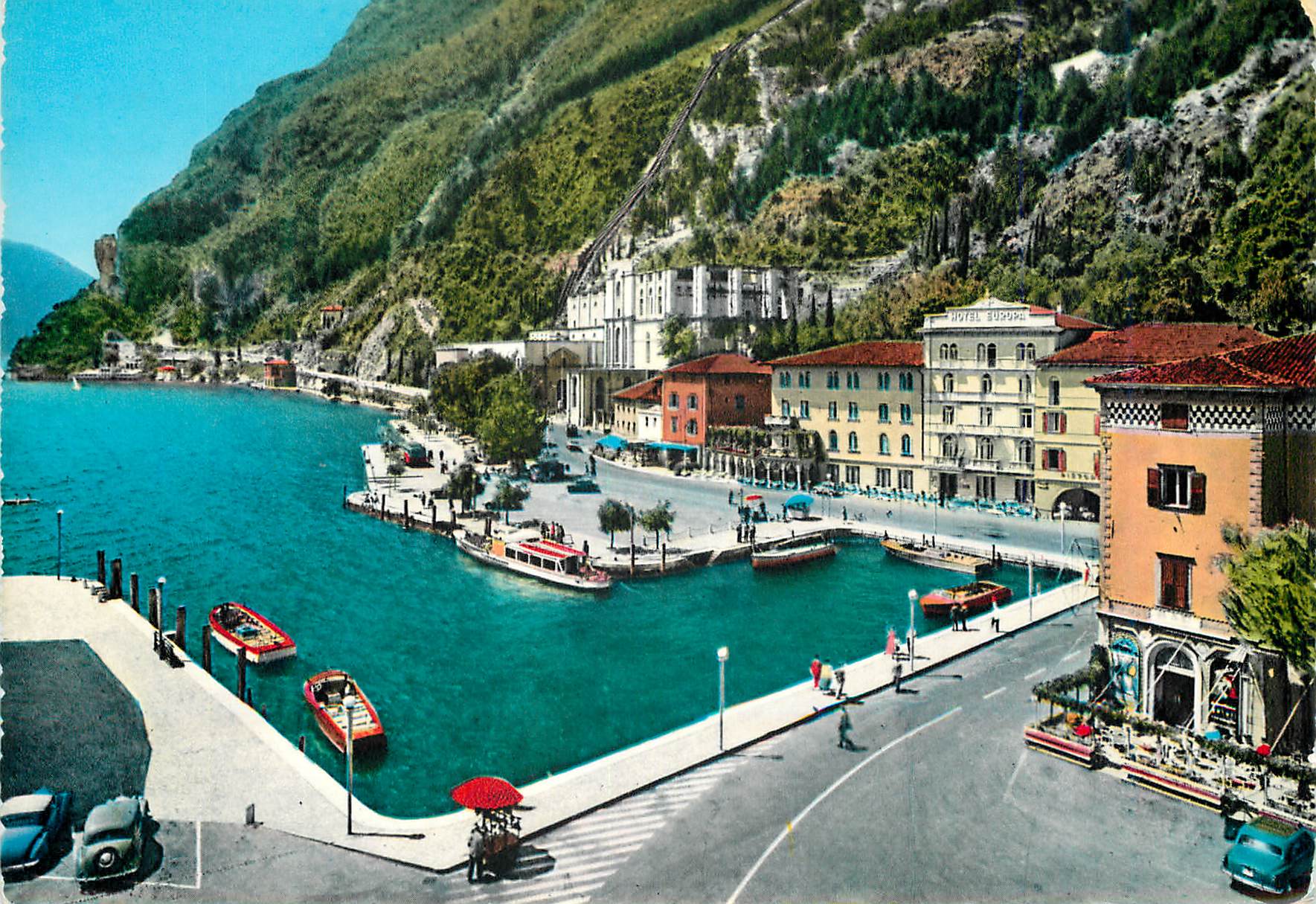 CPM le lac de garda riva le port Bateaux
