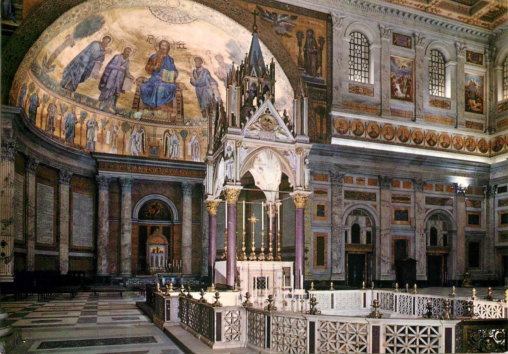 CPM Roma basilica di s paolo altare popale