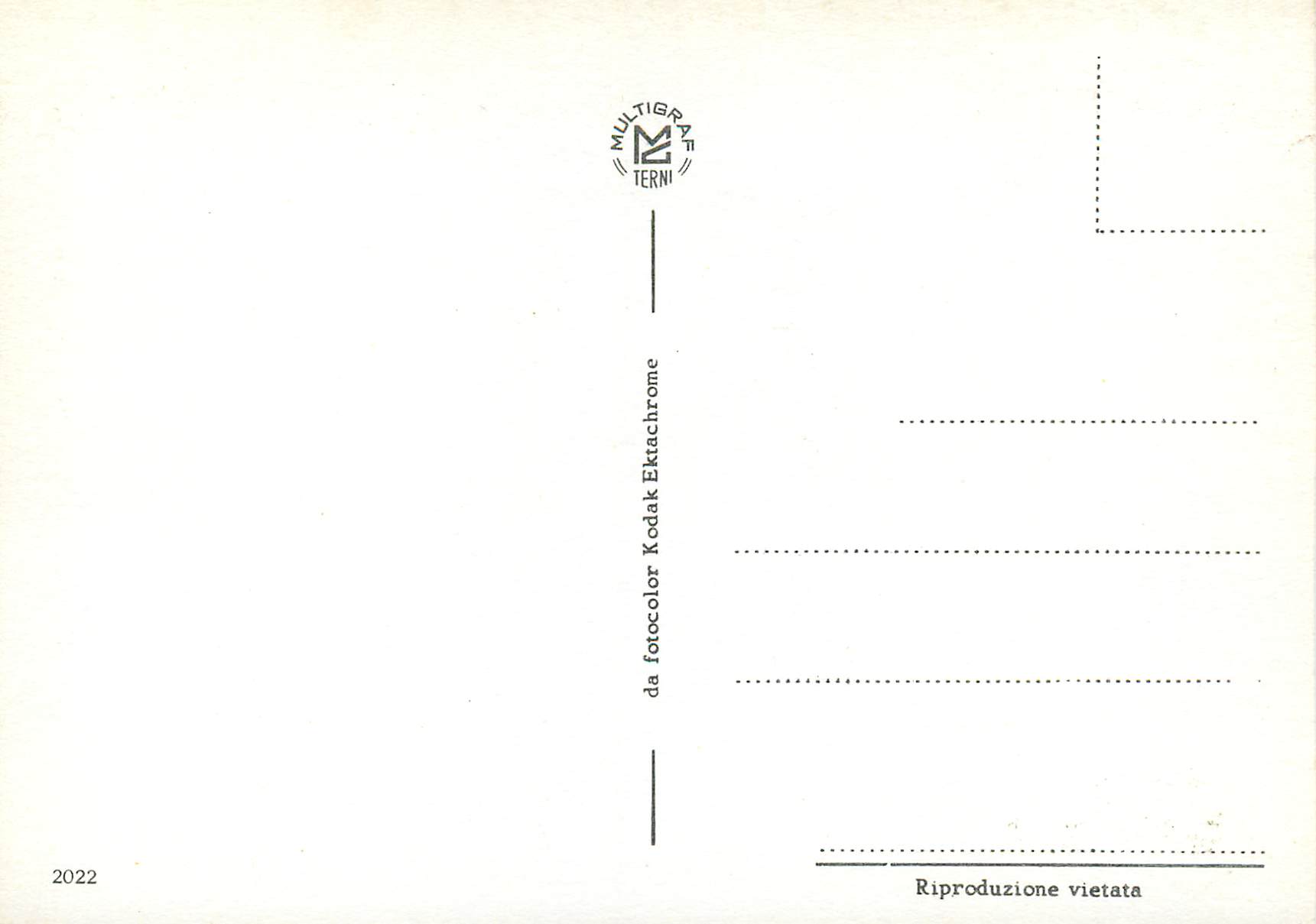 CPM Roma souvenir Pape — Rückseite