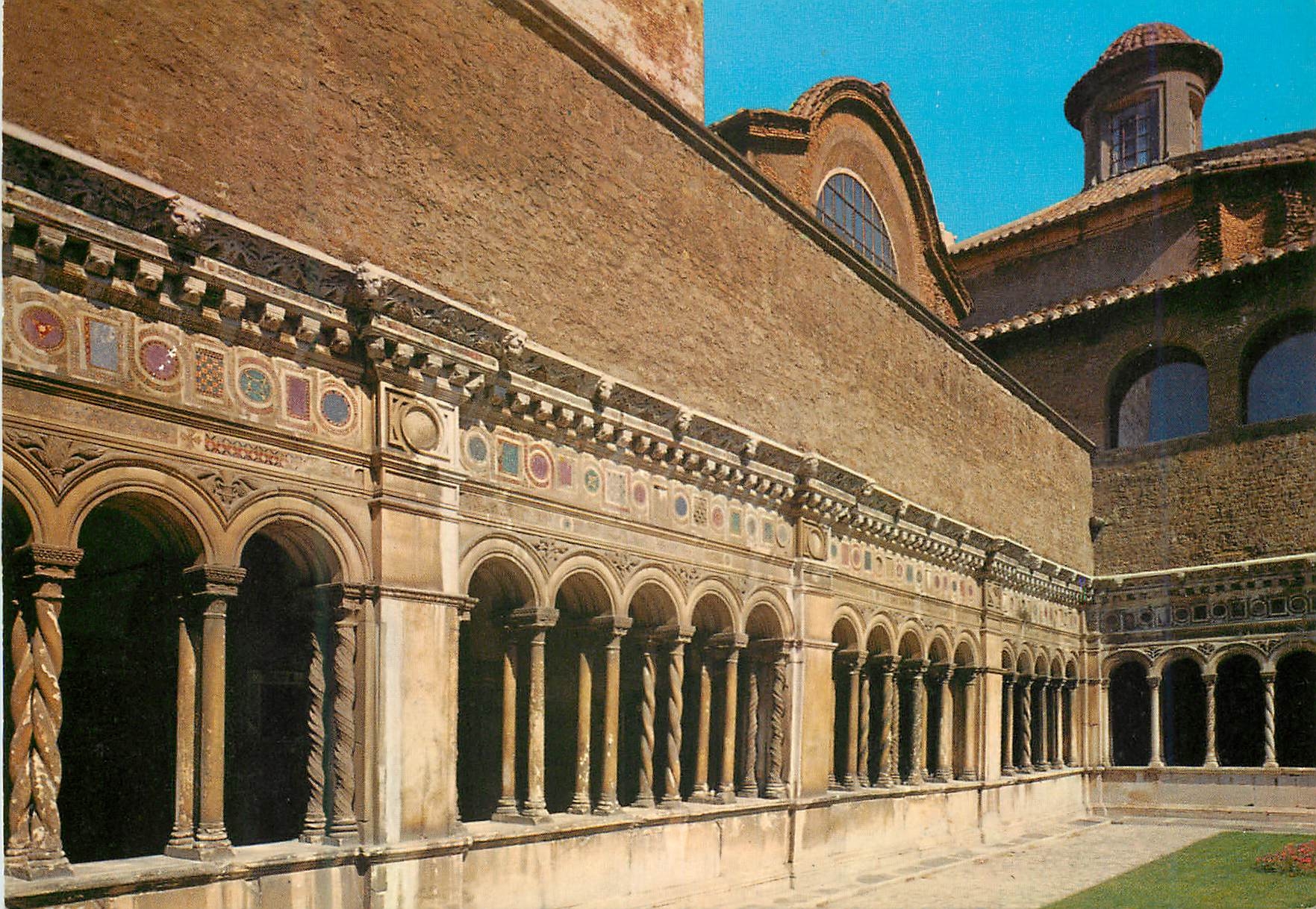 CPM Roma basilique de st jean de latran cloitre du 1222