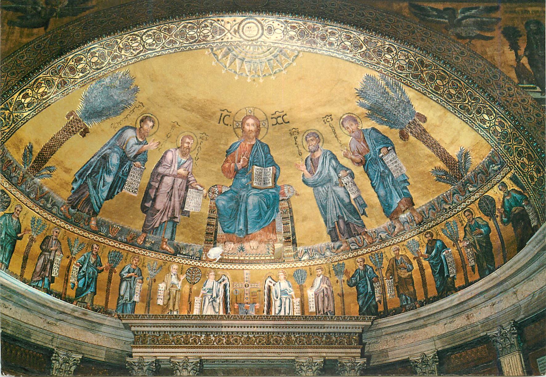 CPM Roma basilique de s paul mosaique de l'abside