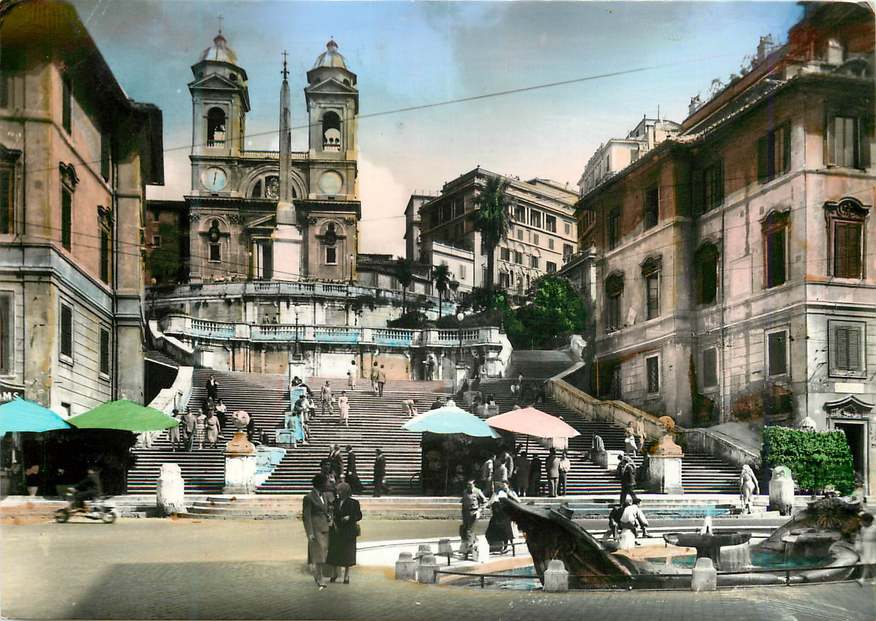 CPM Roma Place d'Espagne et Trinite del Monti