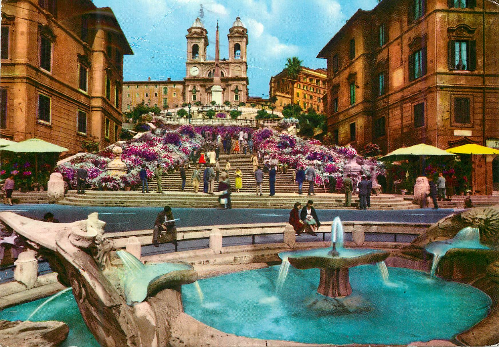 CPM Roma Place d'Espagne et Trinite del Monti