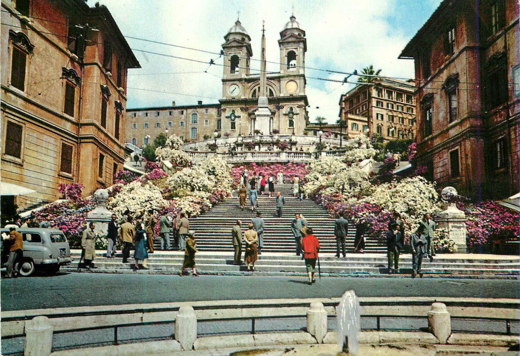 CPM Roma Place d'Espagne et Trinite dei Monti