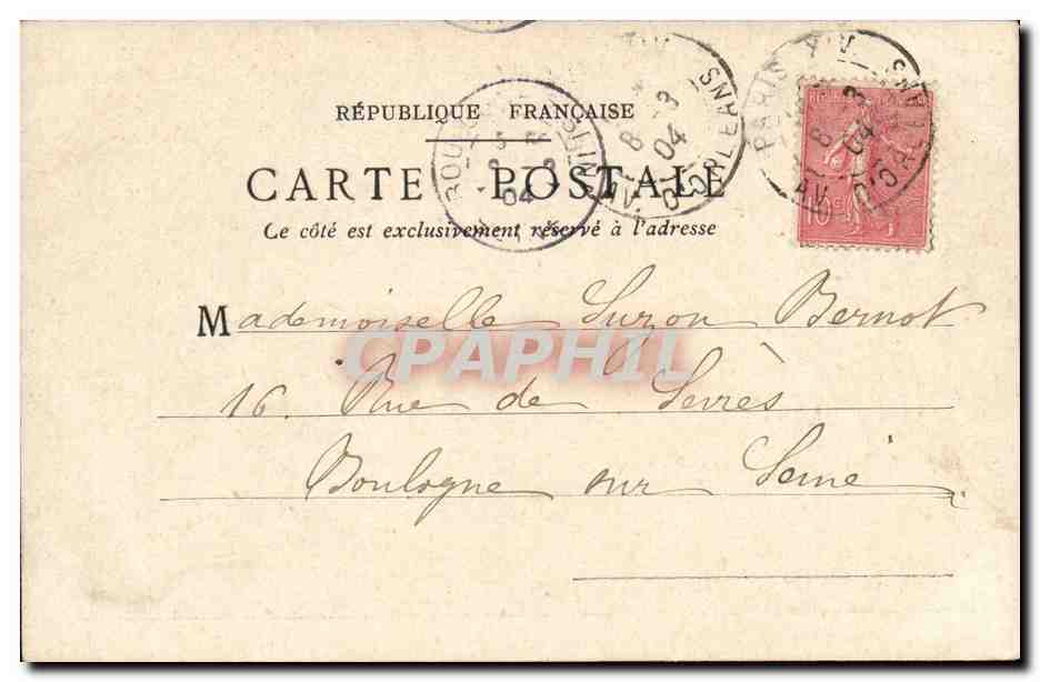 CPA enfant Sans souci — Rückseite