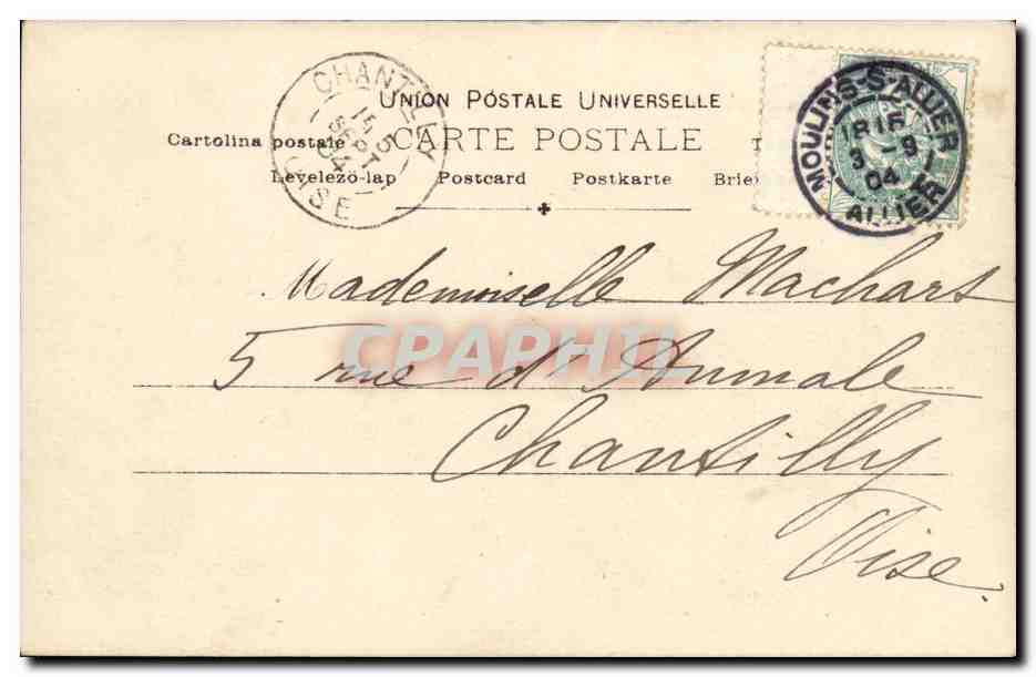 CPA Enfant Antoinette Meilleurs souhaits — Verso