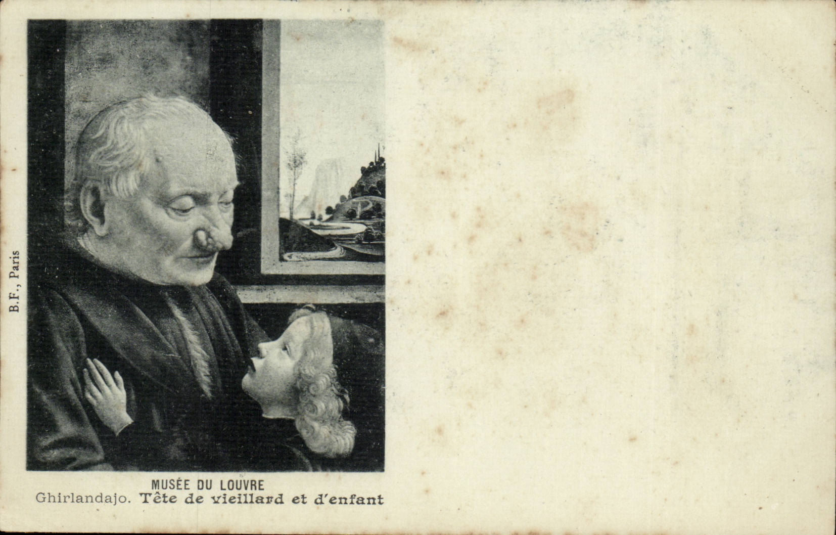 Tête de vieillard et d'enfant — Ghirlandajo — Musée du Louvre — B.F., Paris