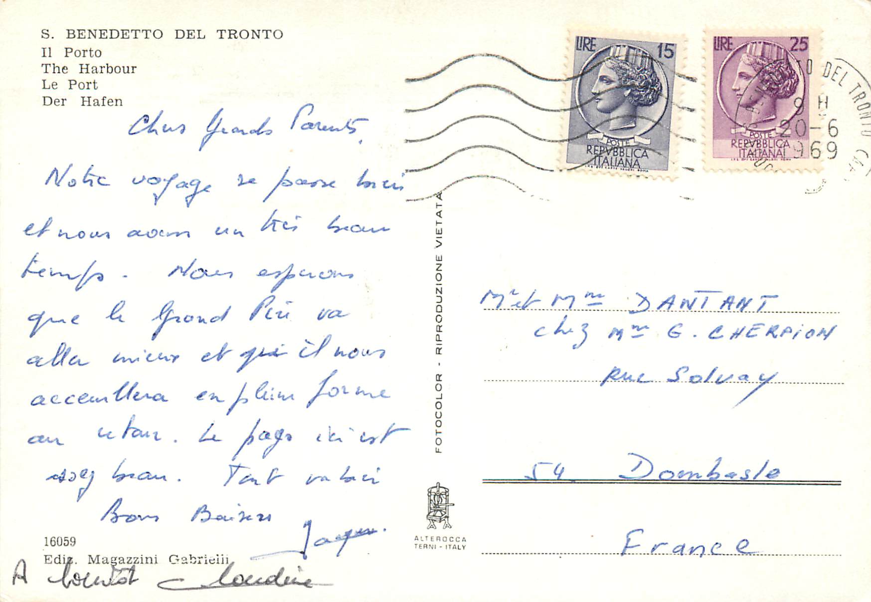 CPM S Benedetto del Tronto Le Port — Rückseite