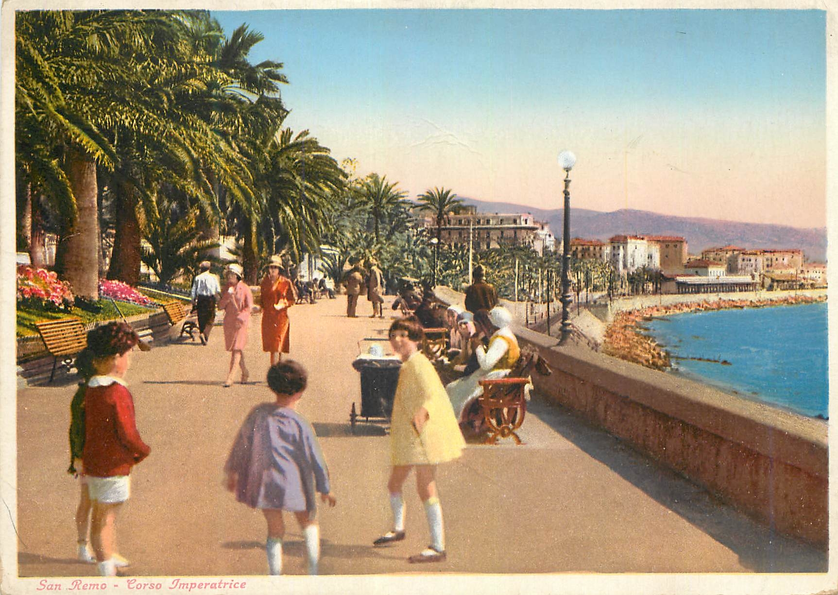 CPM San Remo Corso Imperatrice Enfants