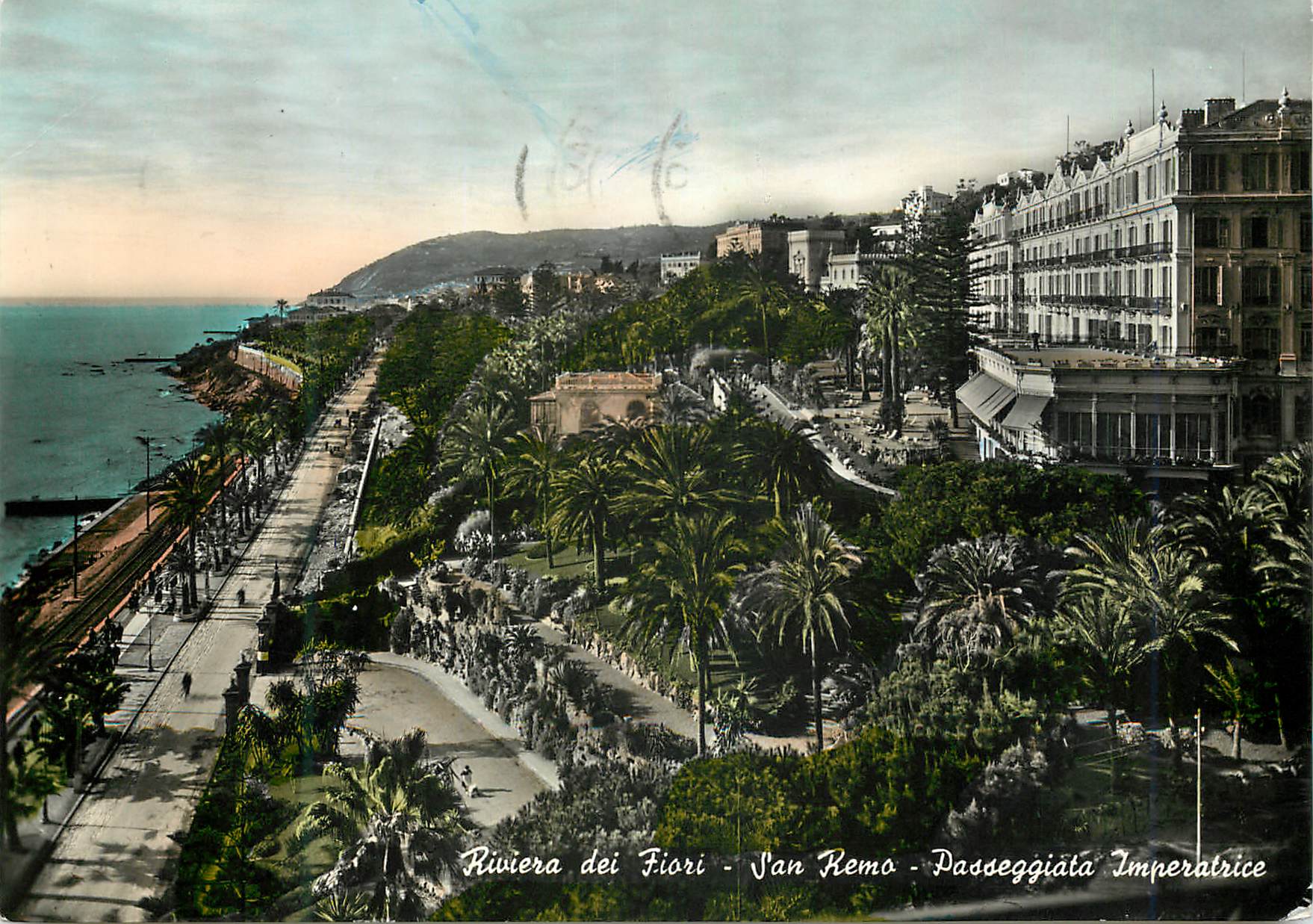 CPM San Remo Riviera dei fiori Passeggiata Imperatrice