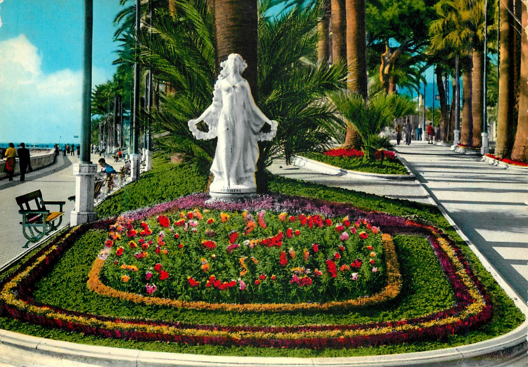 CPM San Remo Riviera dei fiori Le Printemps et Promenade de l'Imperatric