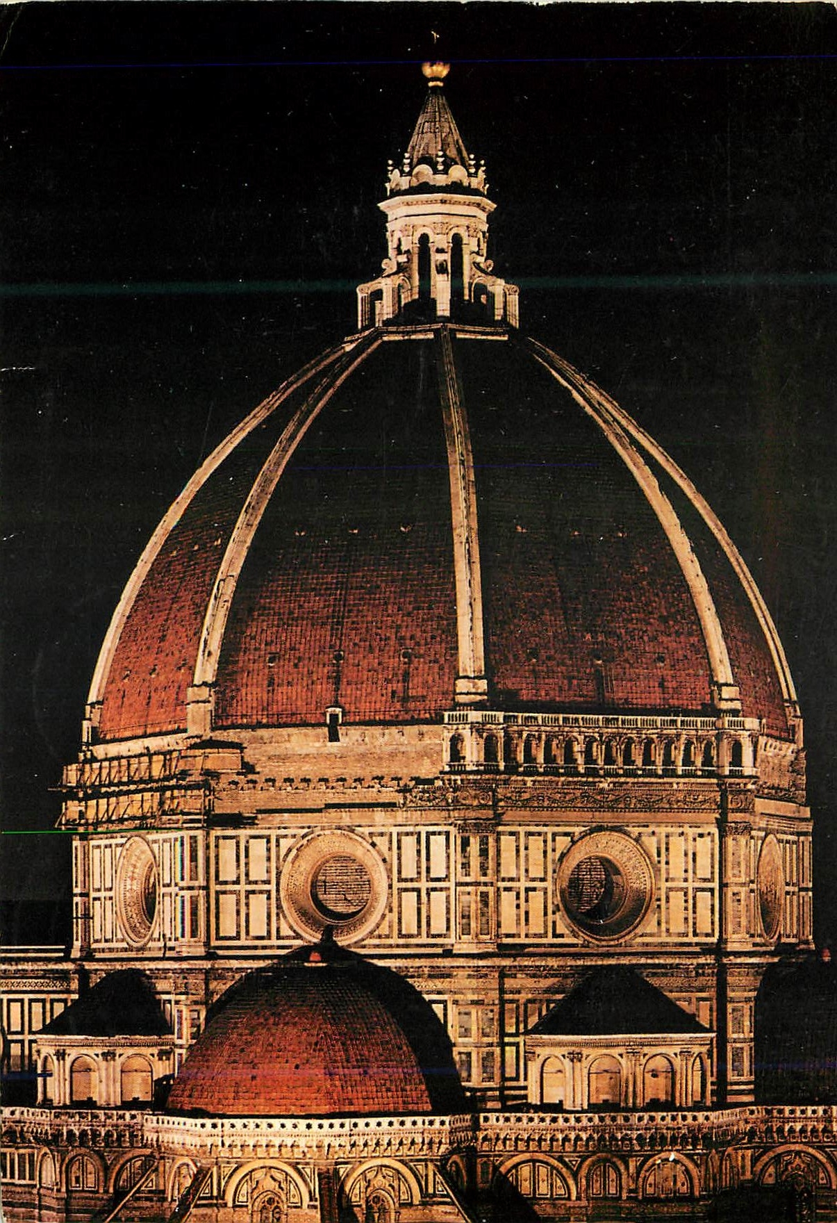 CPM Firenze Coupole de Brunelleschi la nuit
