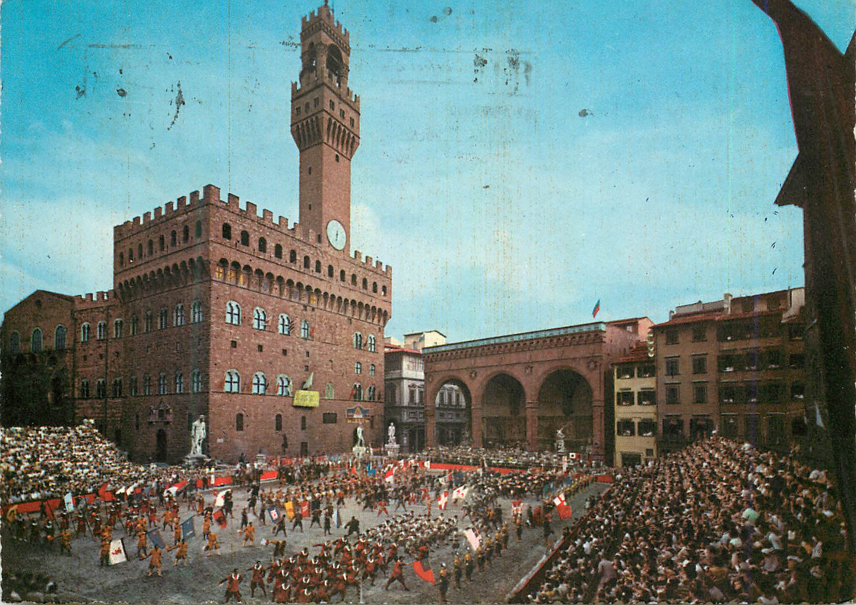 CPM Firenze Place de la Seigneurie Jeu de Football