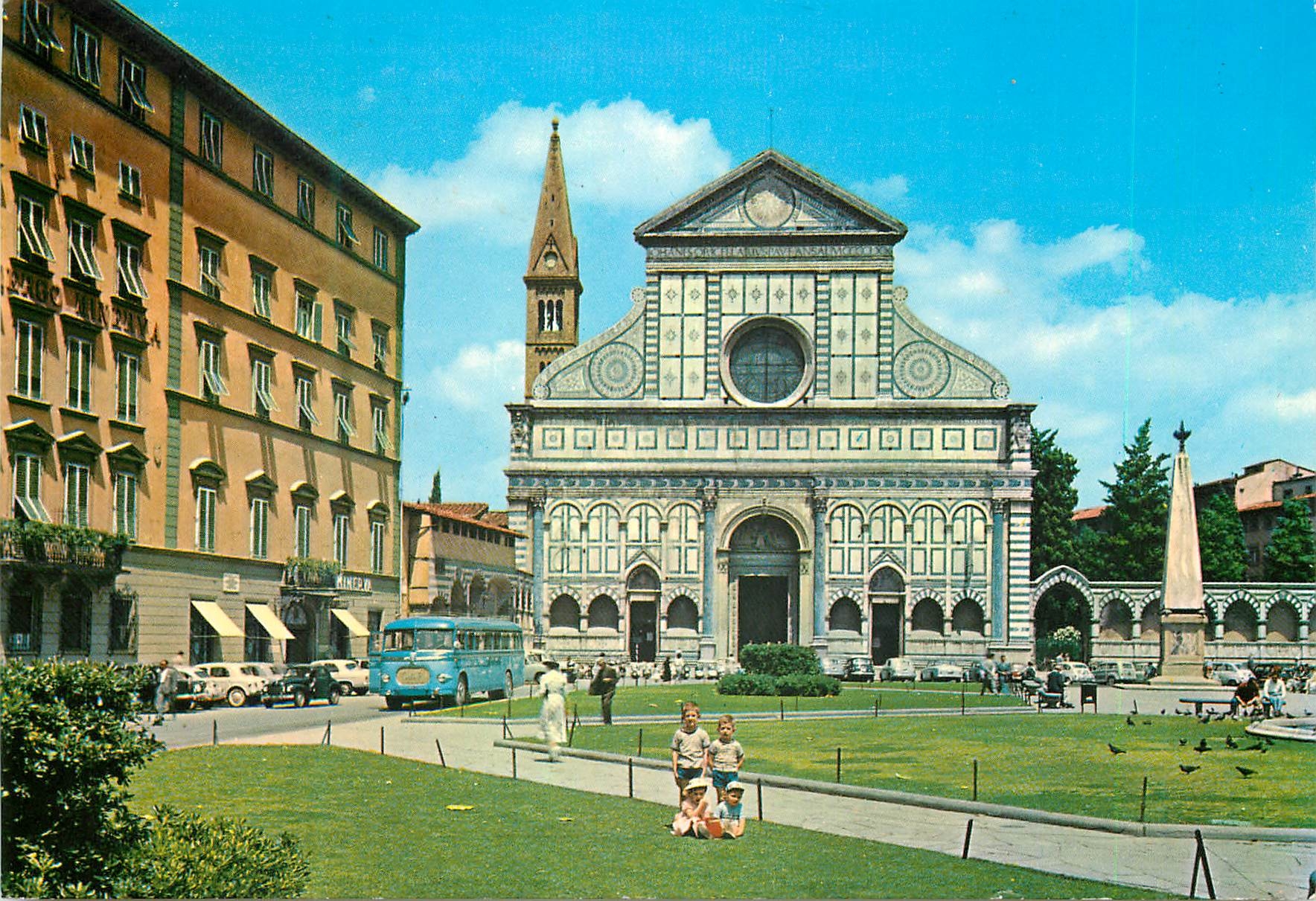 CPM Firenze Basilique et Place de St Maria Novella