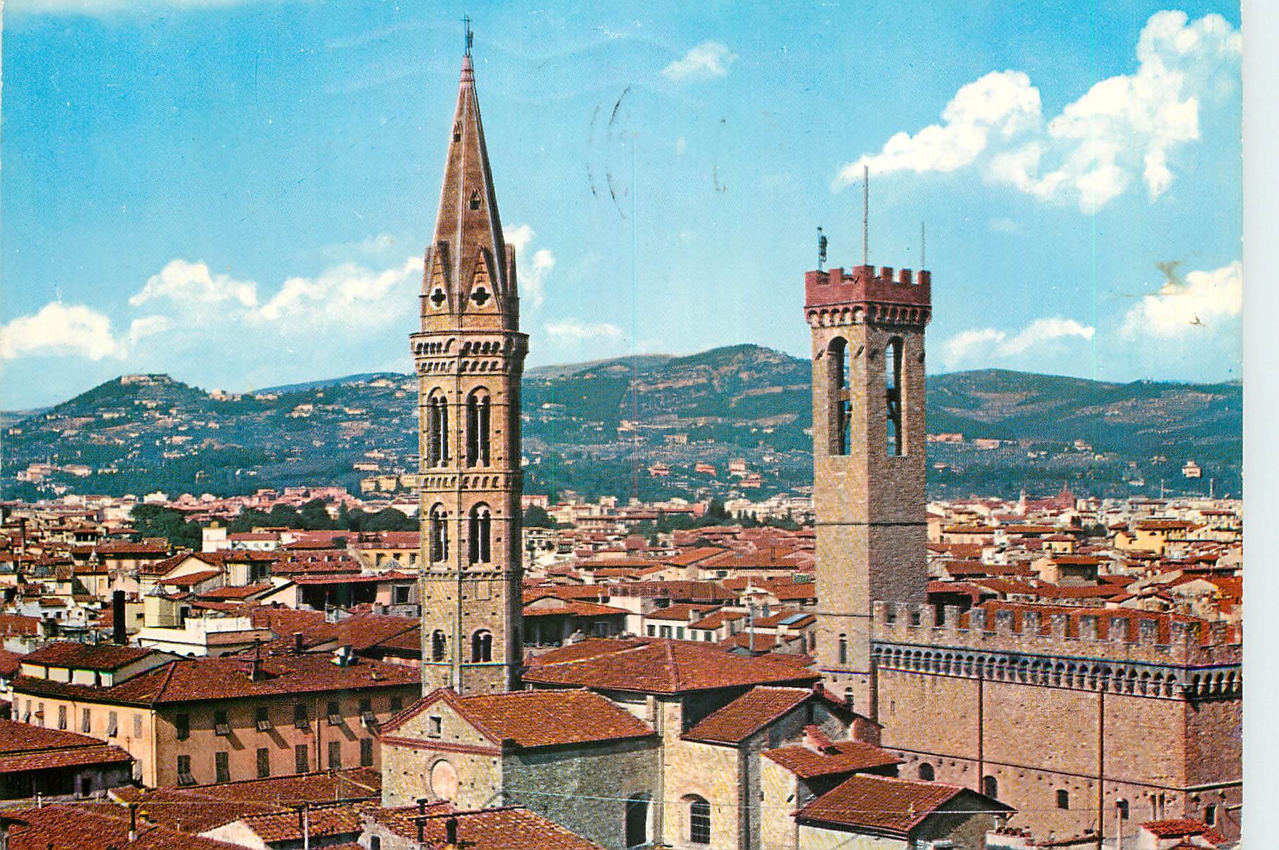CPM Firenze Clocher de l'Eglise de l'Abbaye et Tour du Barisel