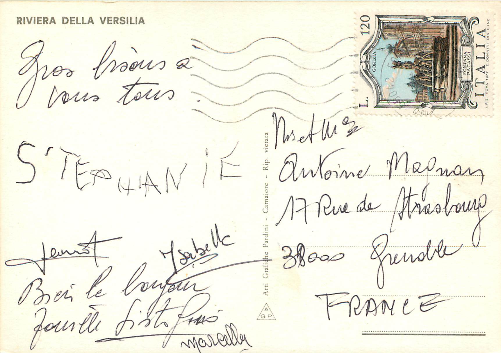 CPM Forte dei Marmi Riviera della Versilia — Rückseite