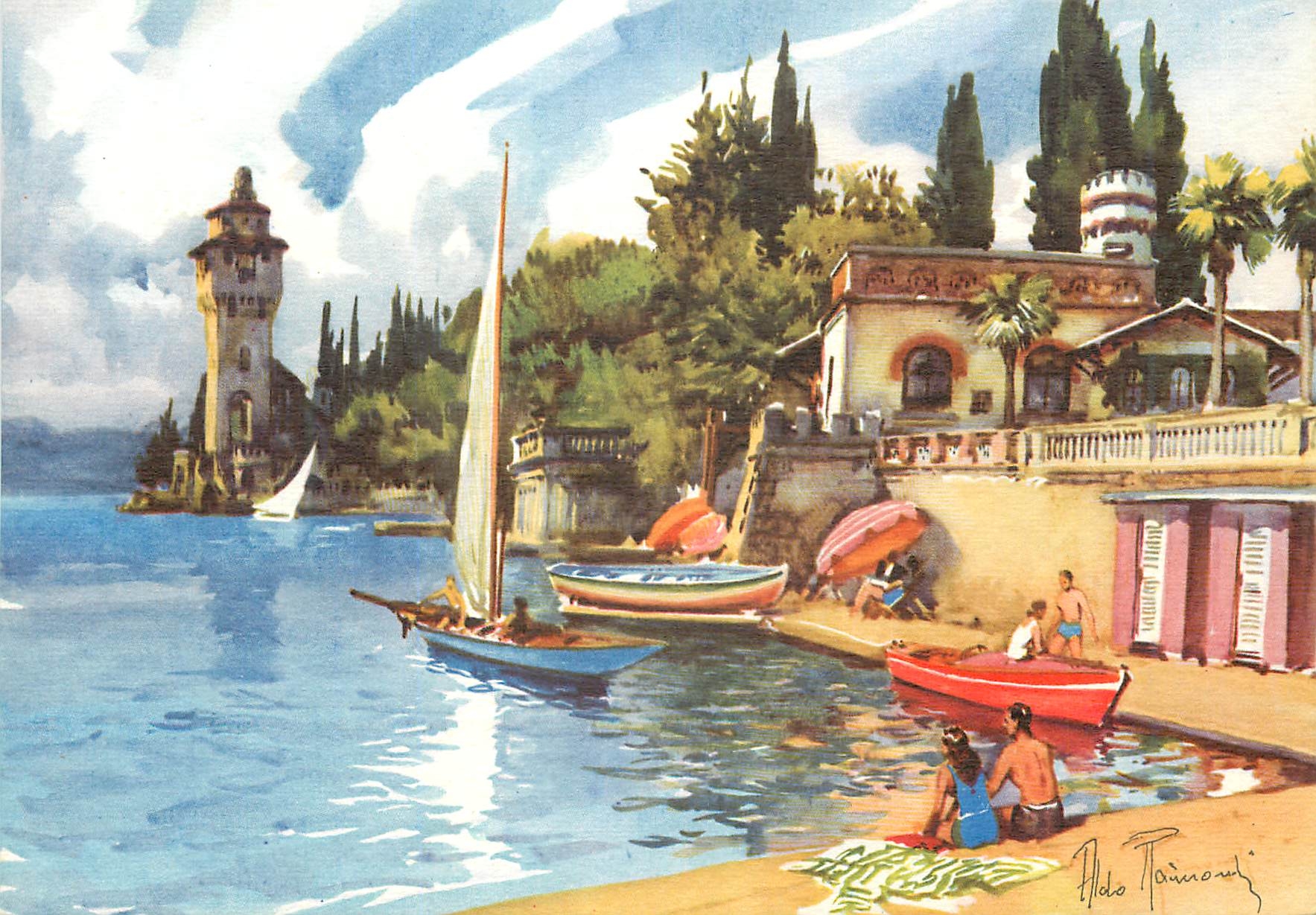 CPM Gardone Riviera (Lago di Garda) Torre S Marco e Casino