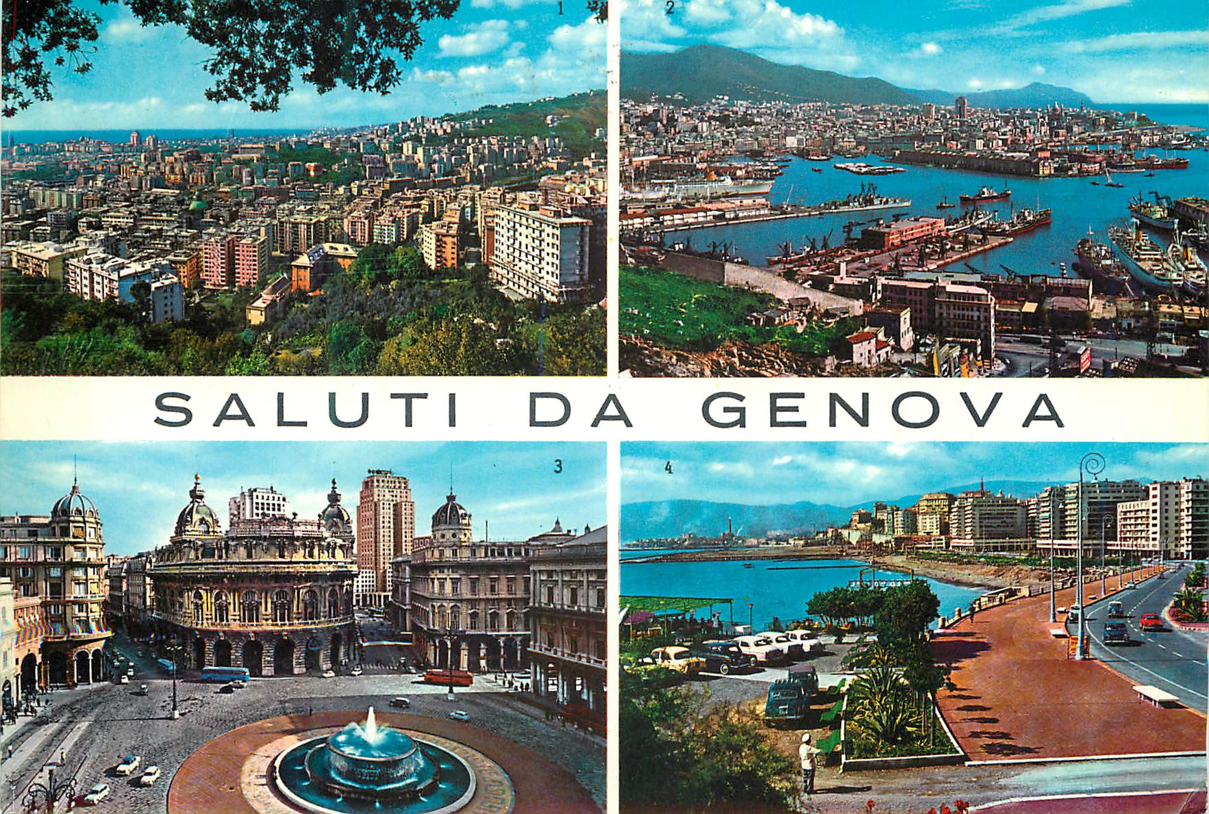 CPM Genova panorama di N Sdel monte