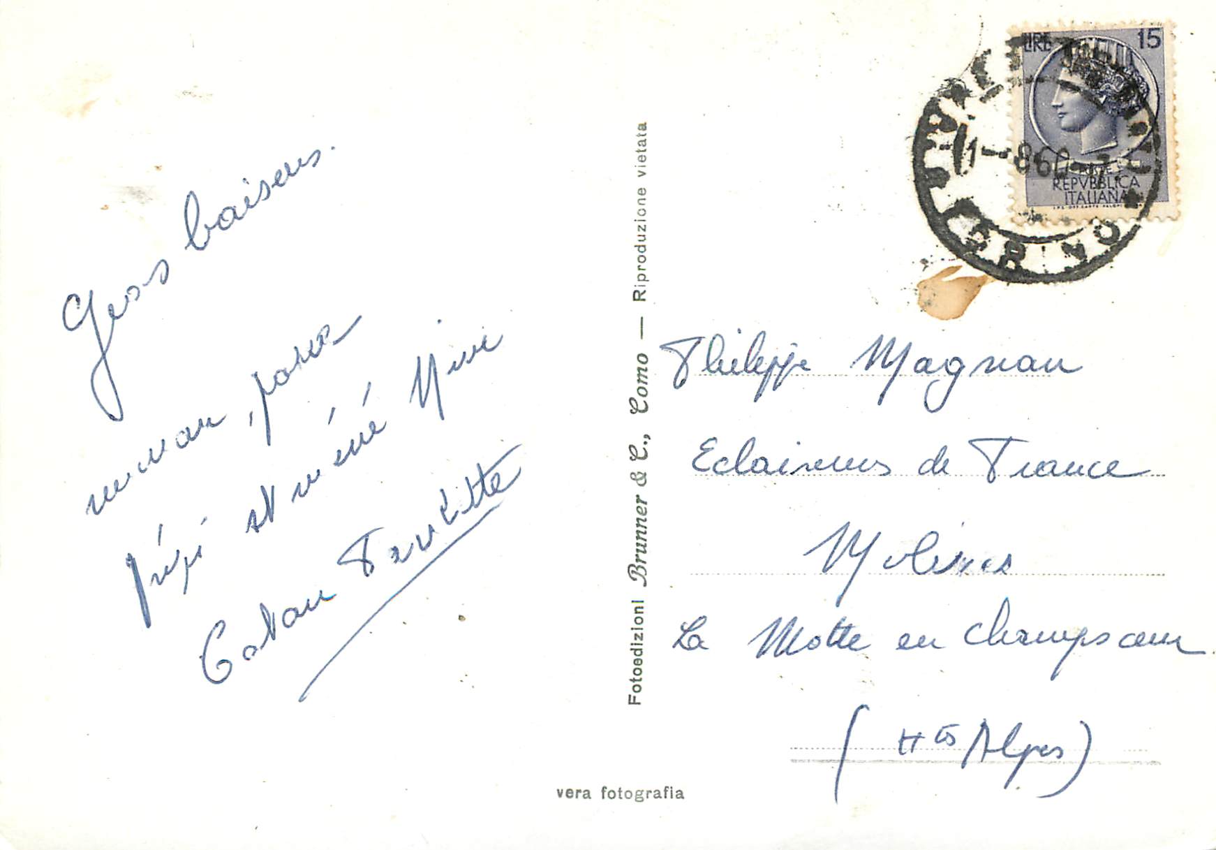 CPM Chiens Saint Bernard — Rückseite