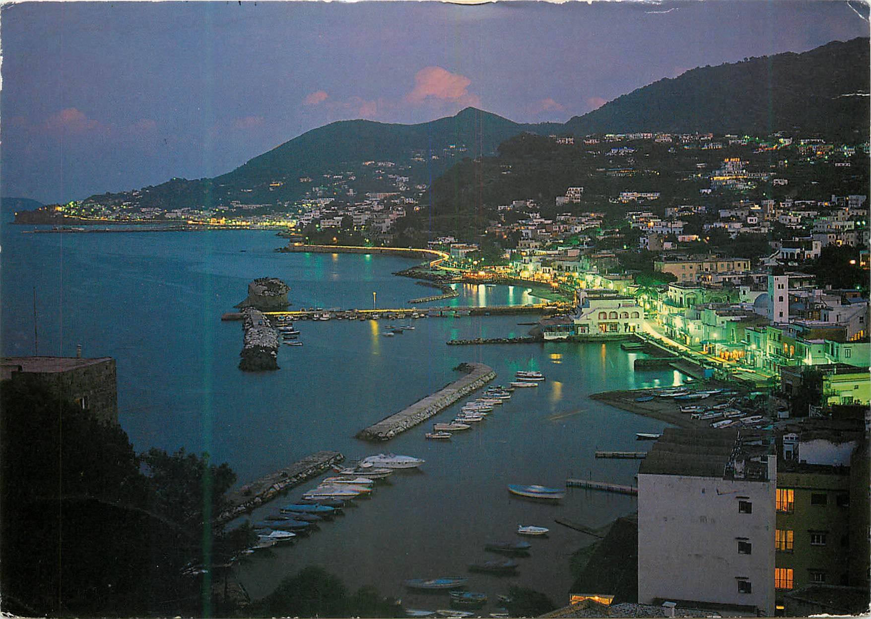 CPM Ischia panorama notturno la nuit
