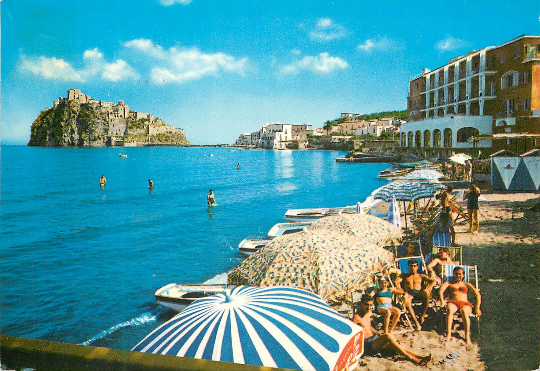 CPM Ischia l'isola verde chateau and place des pecheurs