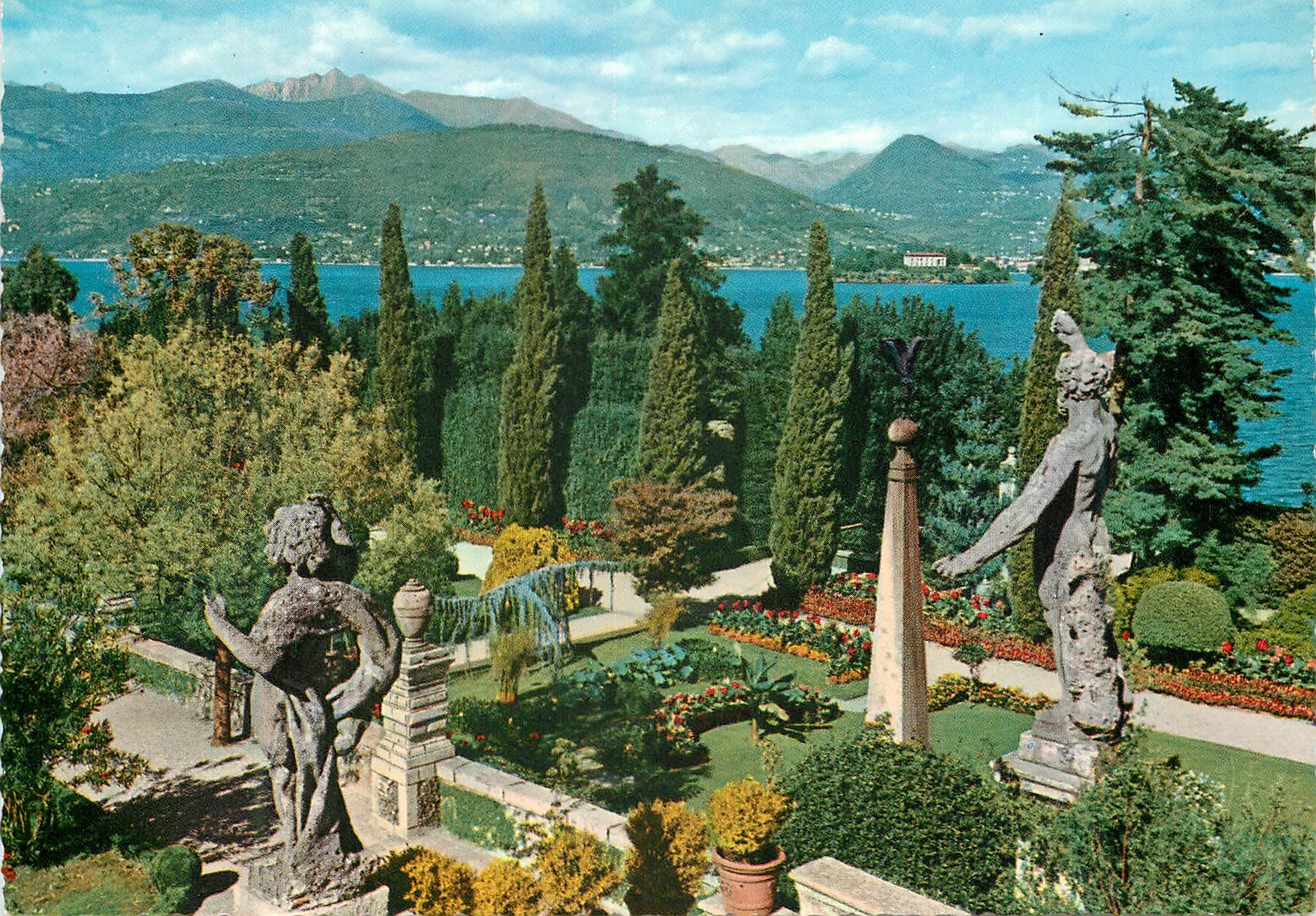 CPM Lac majeur isola bella les jardins